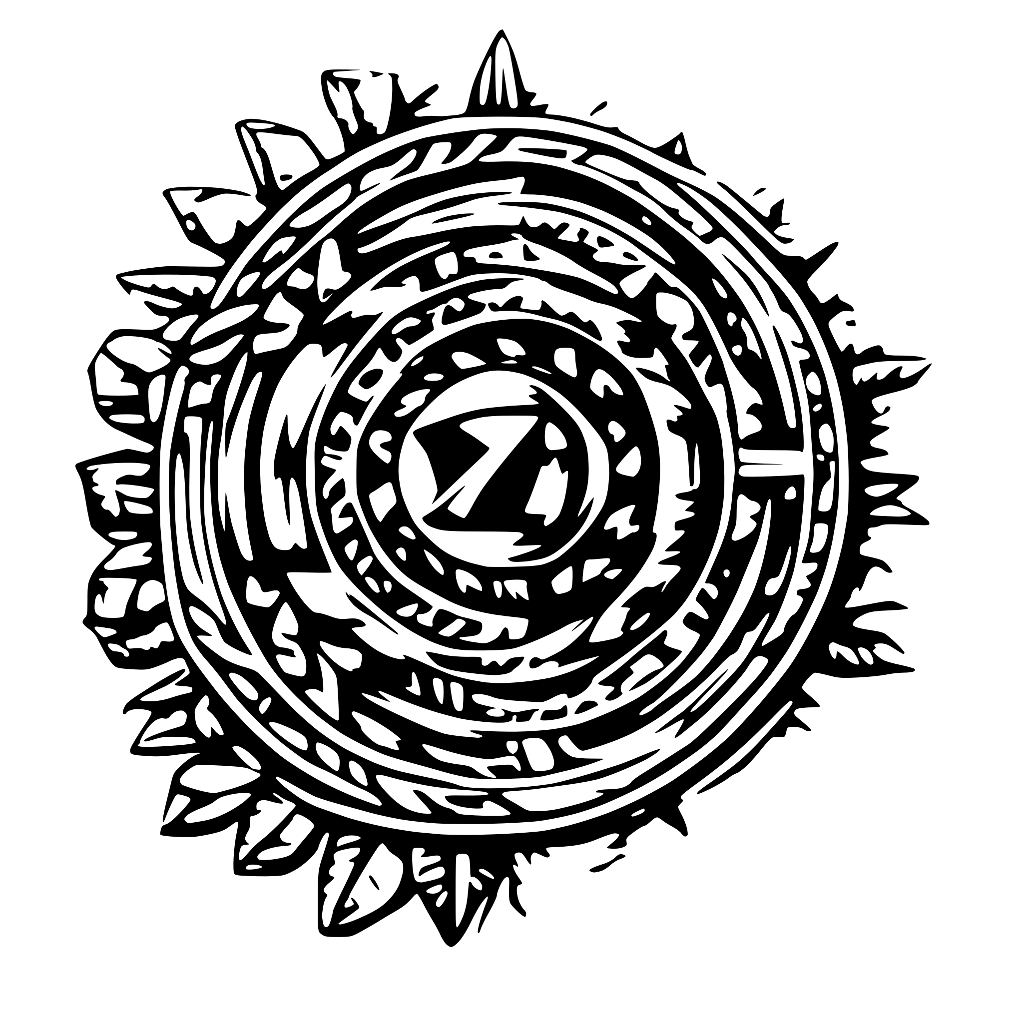 AI-generated SVG of a very detailed gold neklace