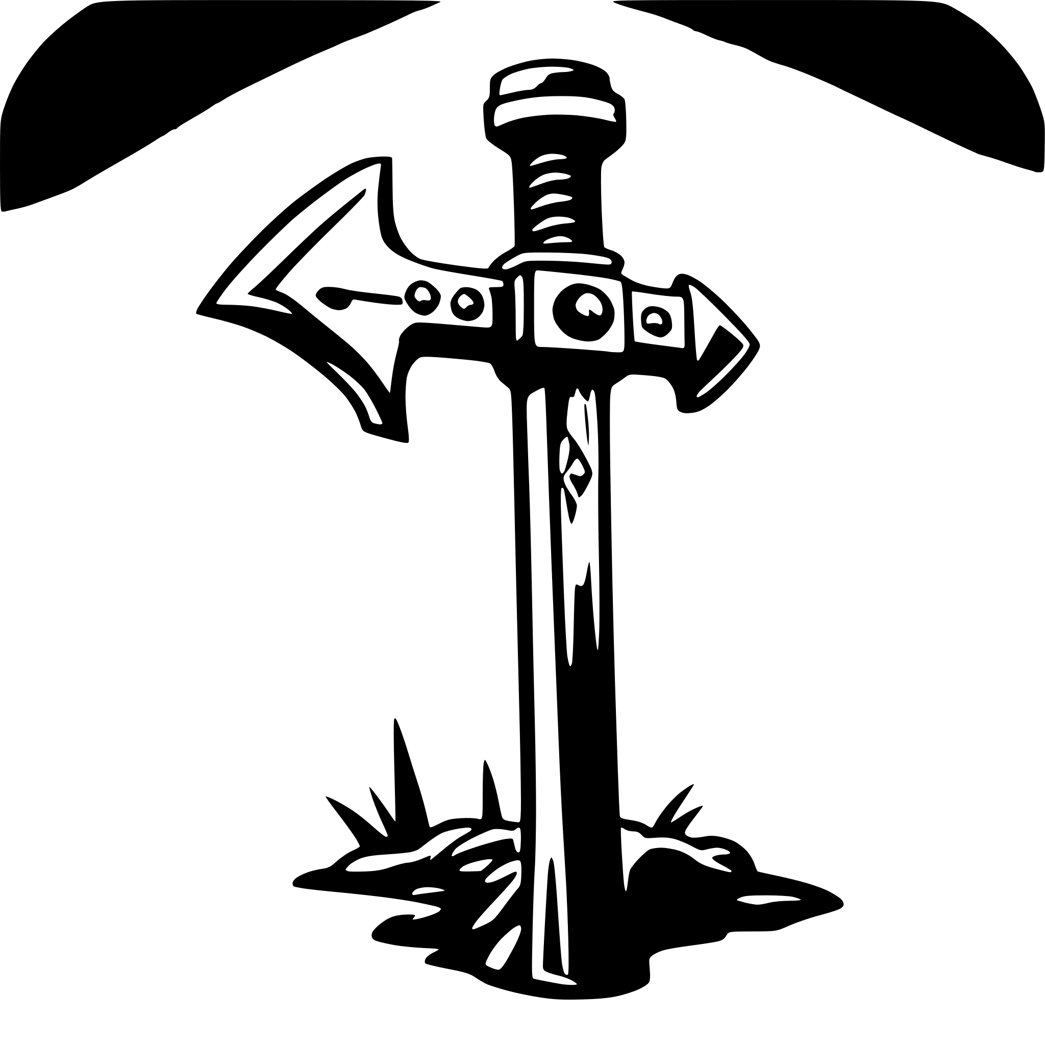 AI-generated SVG of 'a War hammer weapon'