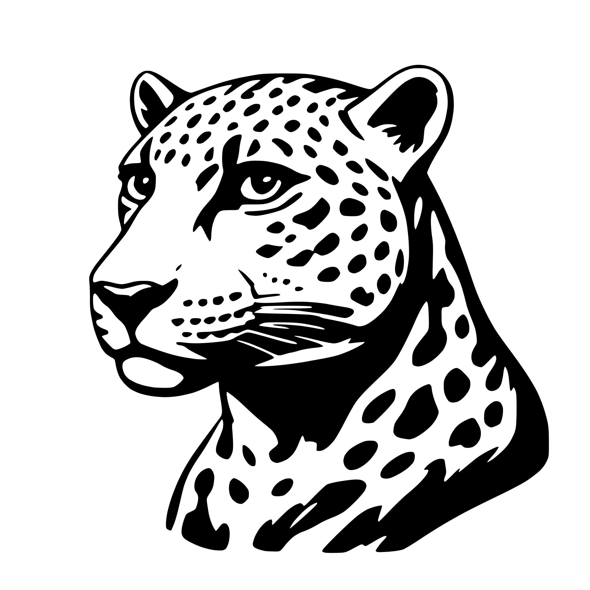 AI-generated SVG of 'jaguar'