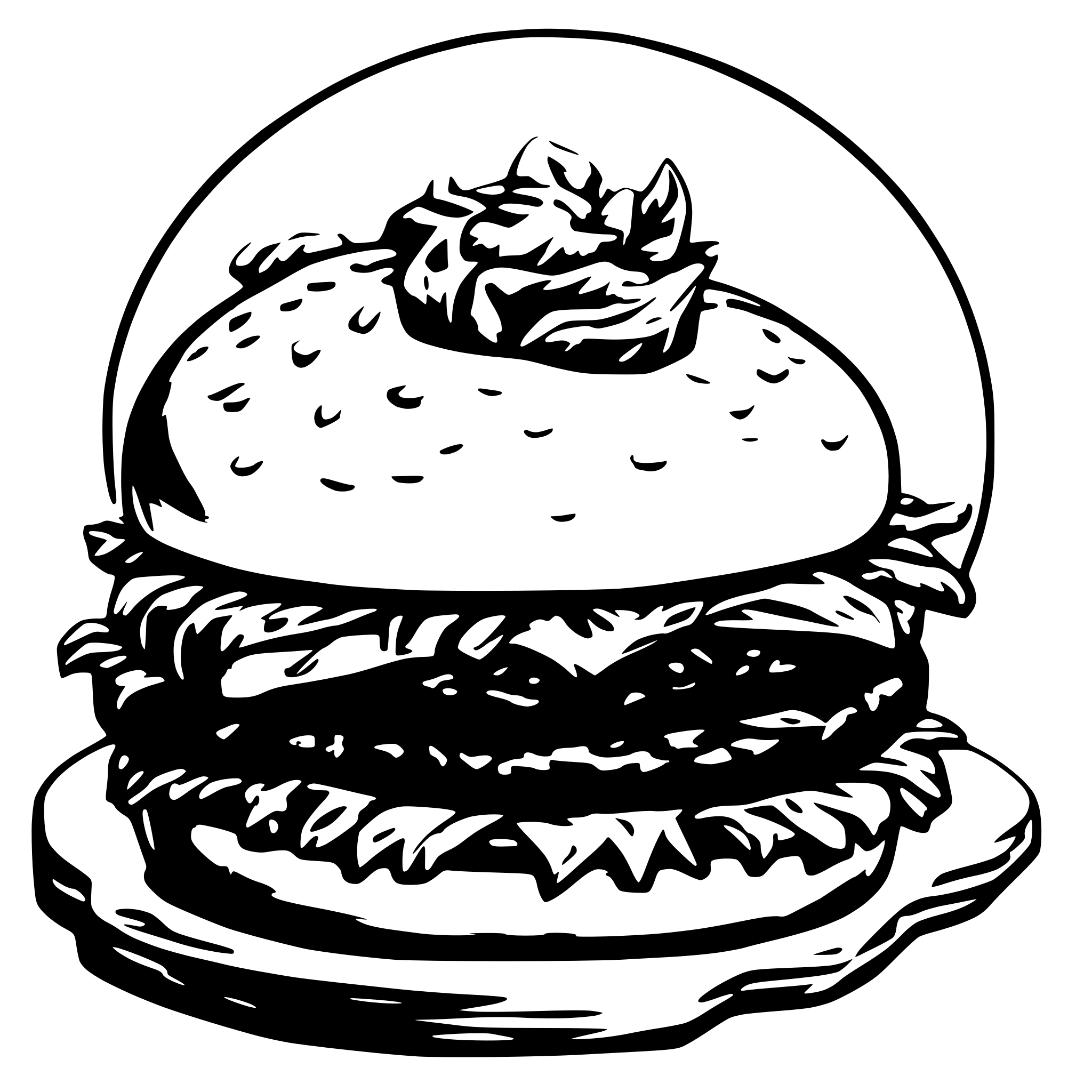 AI-generated SVG of a burger