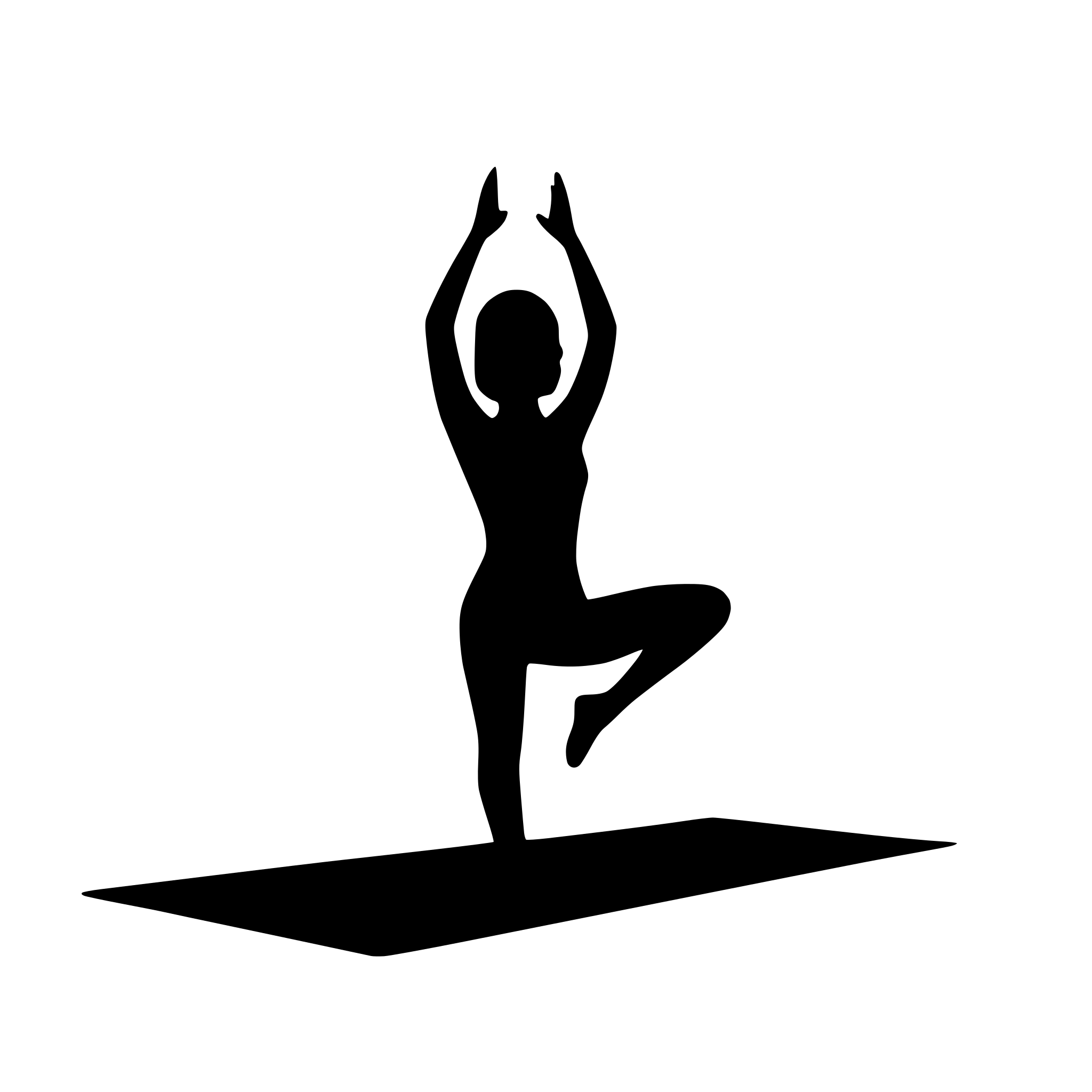 AI-generated SVG of 'yoga pose'