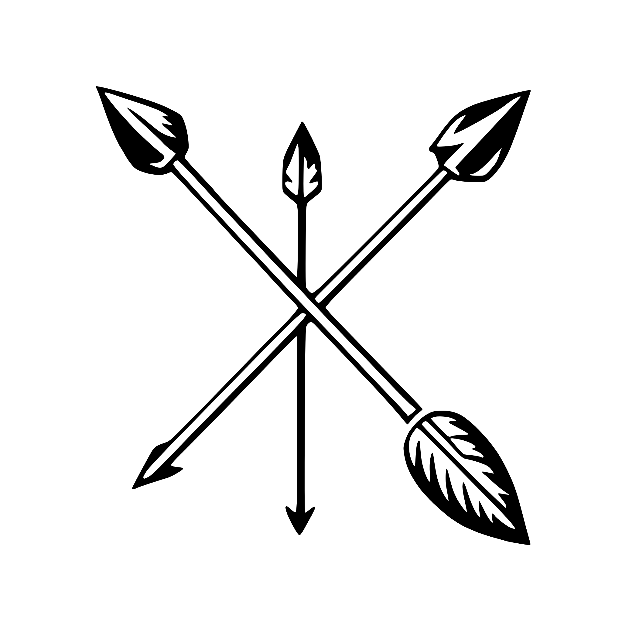 AI-generated SVG of a love arrows