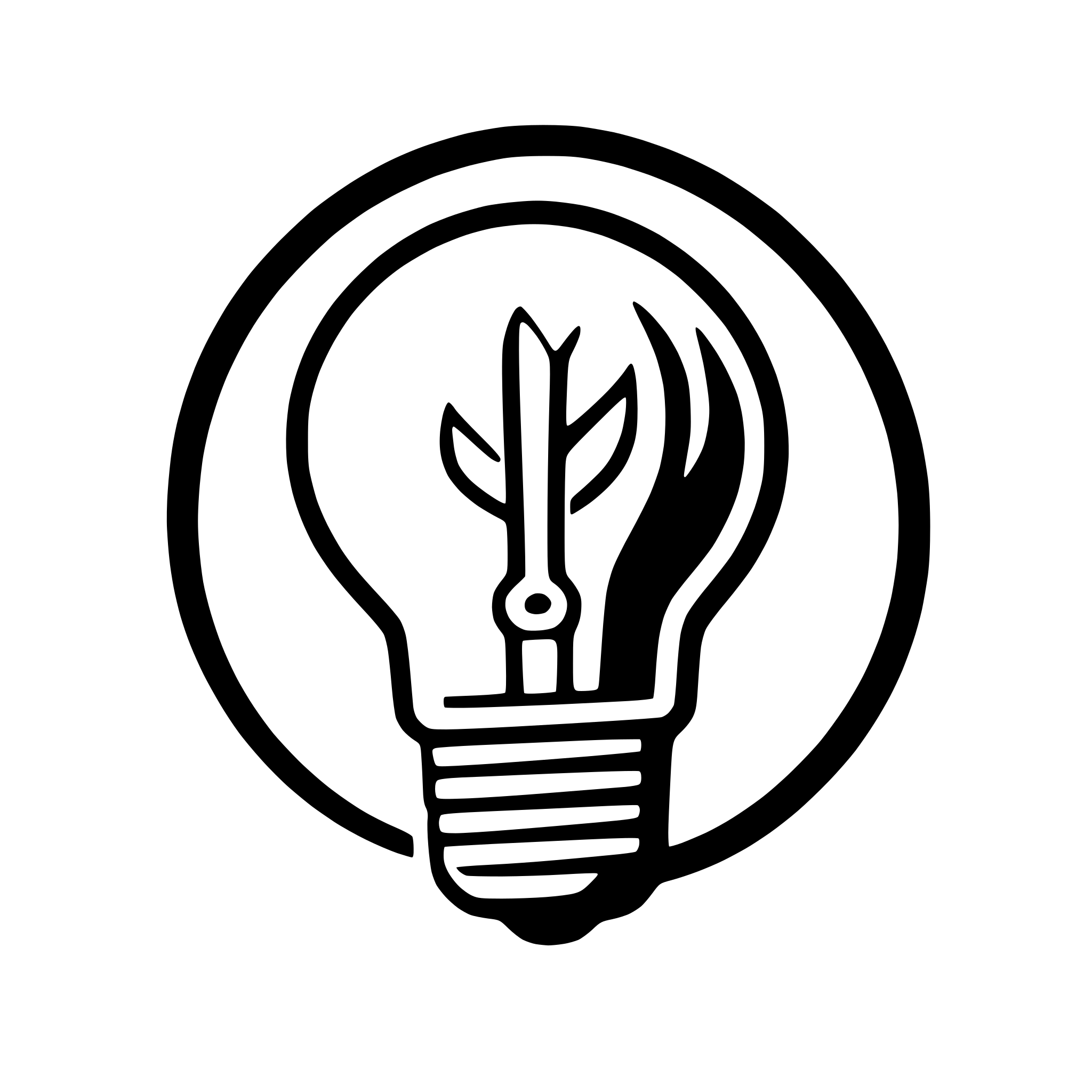 AI-generated SVG of a stylized light bulb with filament