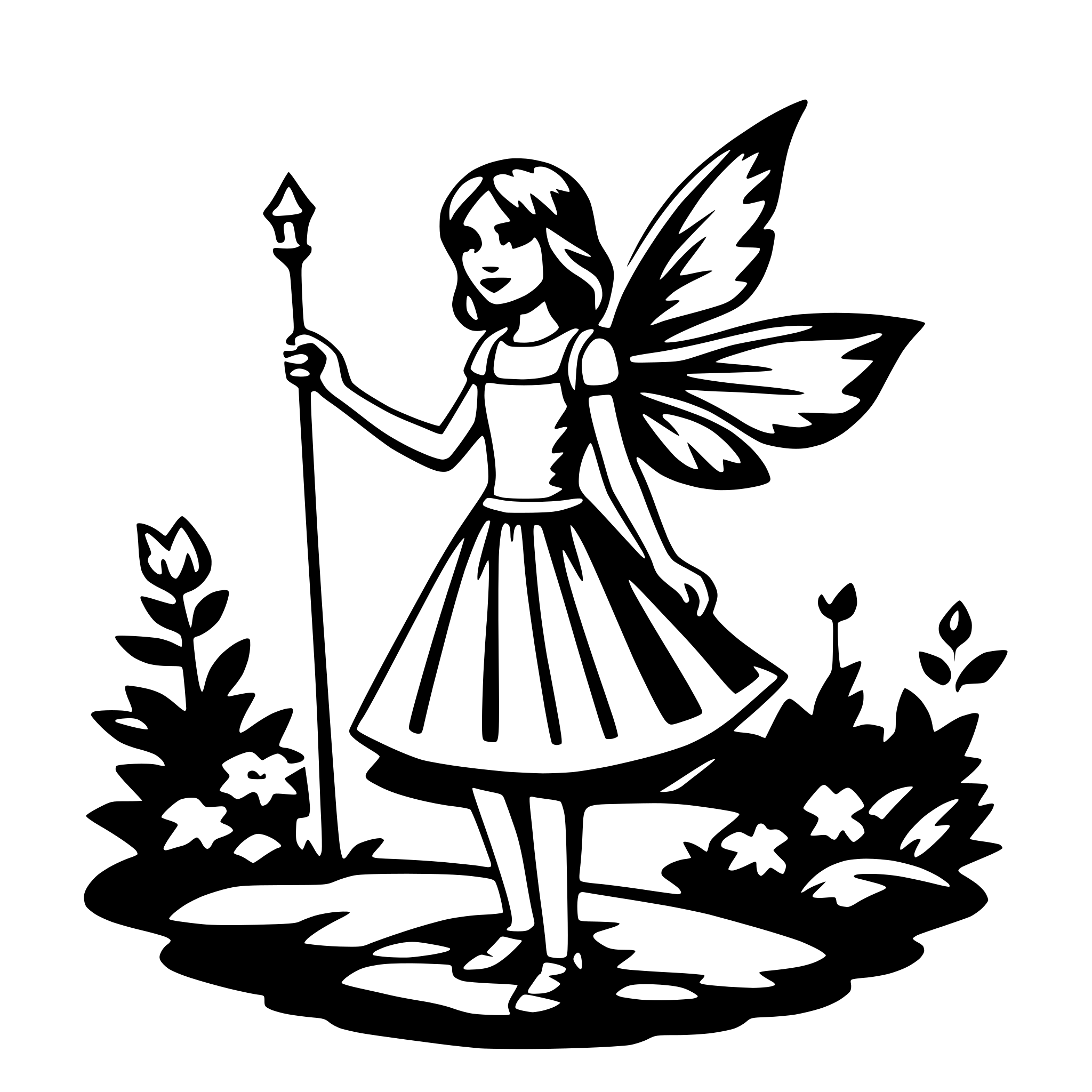 AI-generated SVG of a fairy