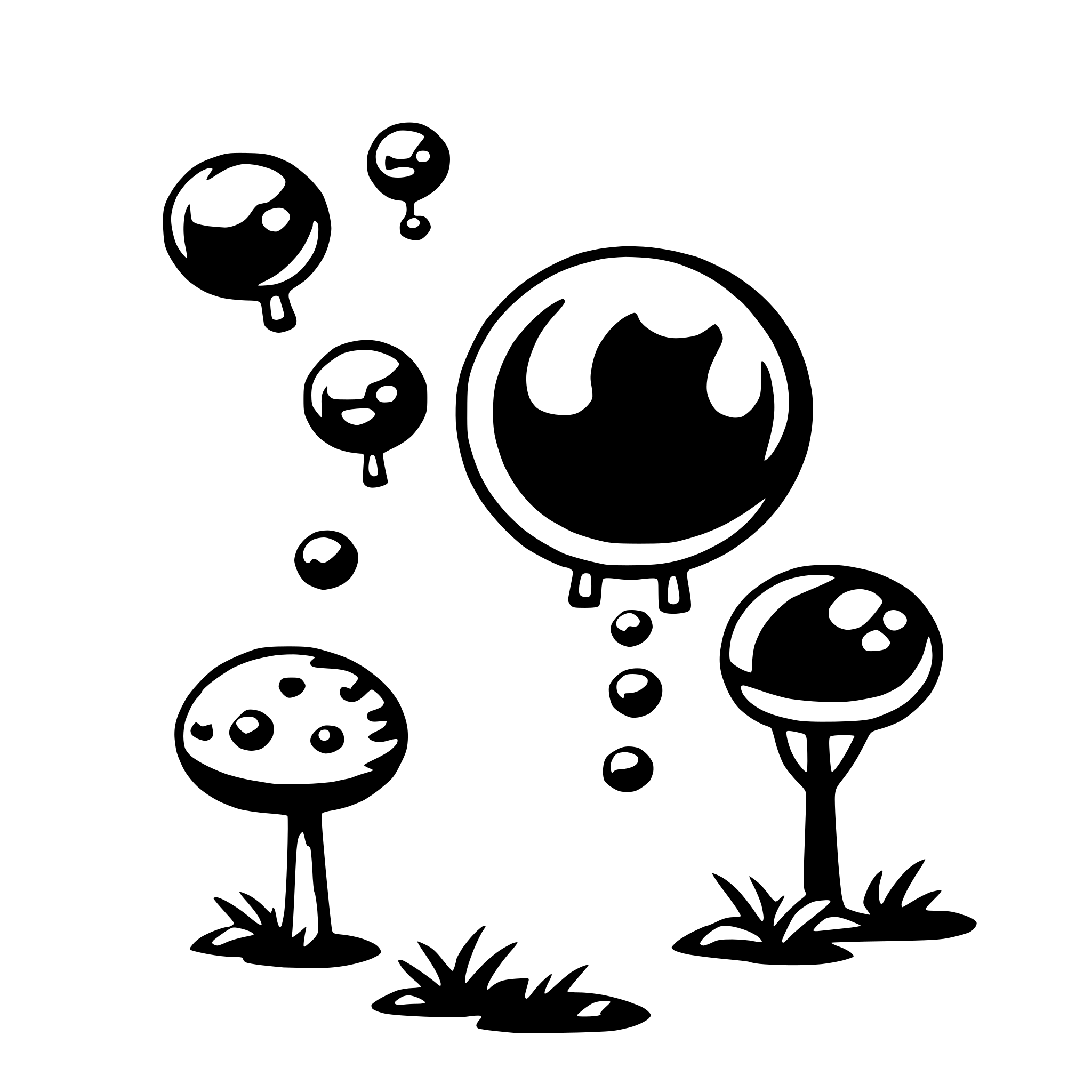 AI-generated SVG of 'love dream bubbles'
