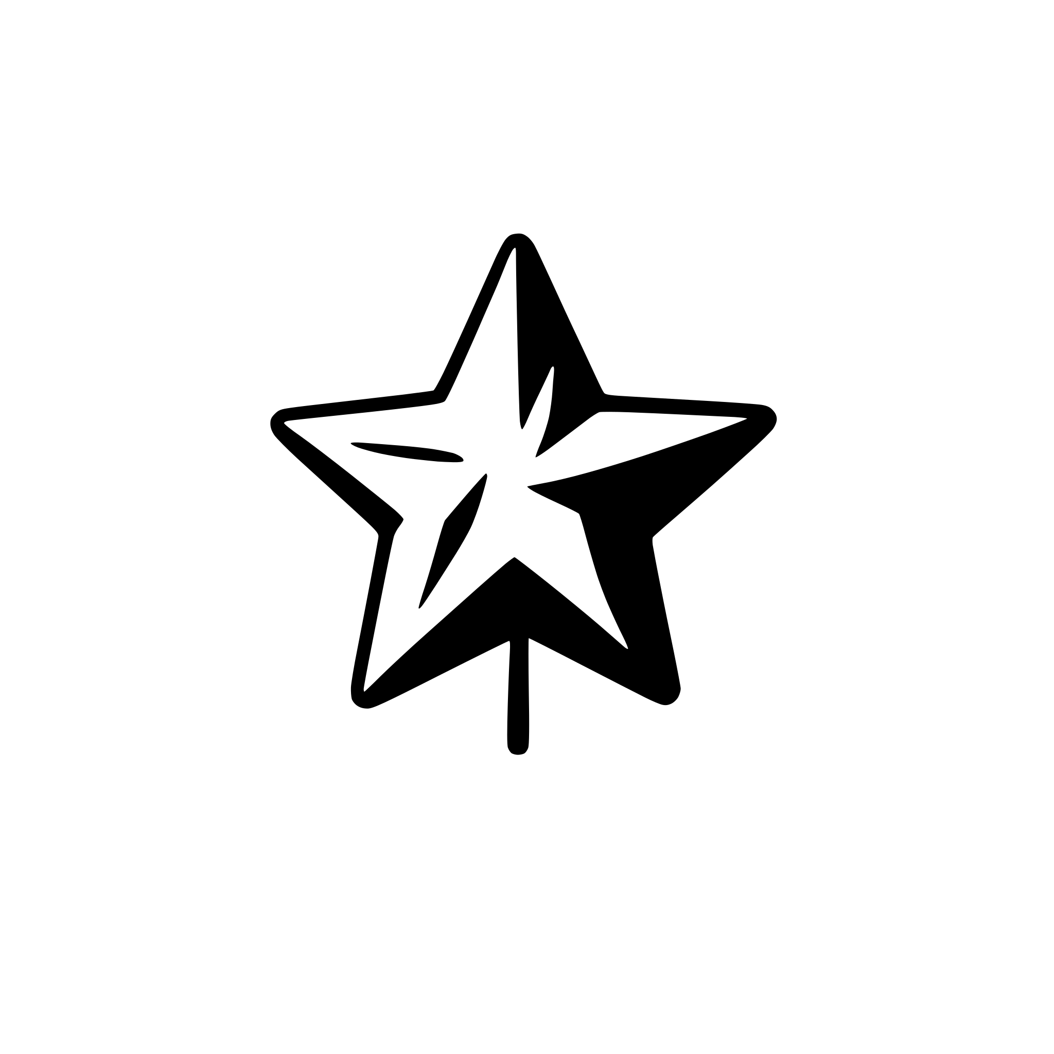 AI-generated SVG of a minimalist star with five points