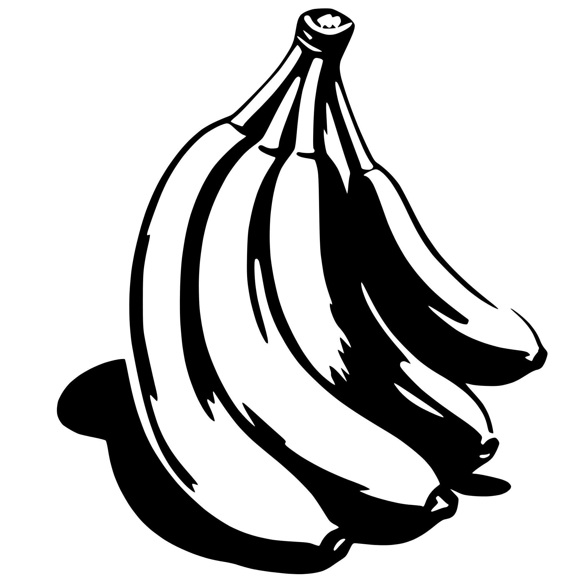 AI-generated SVG of a banana