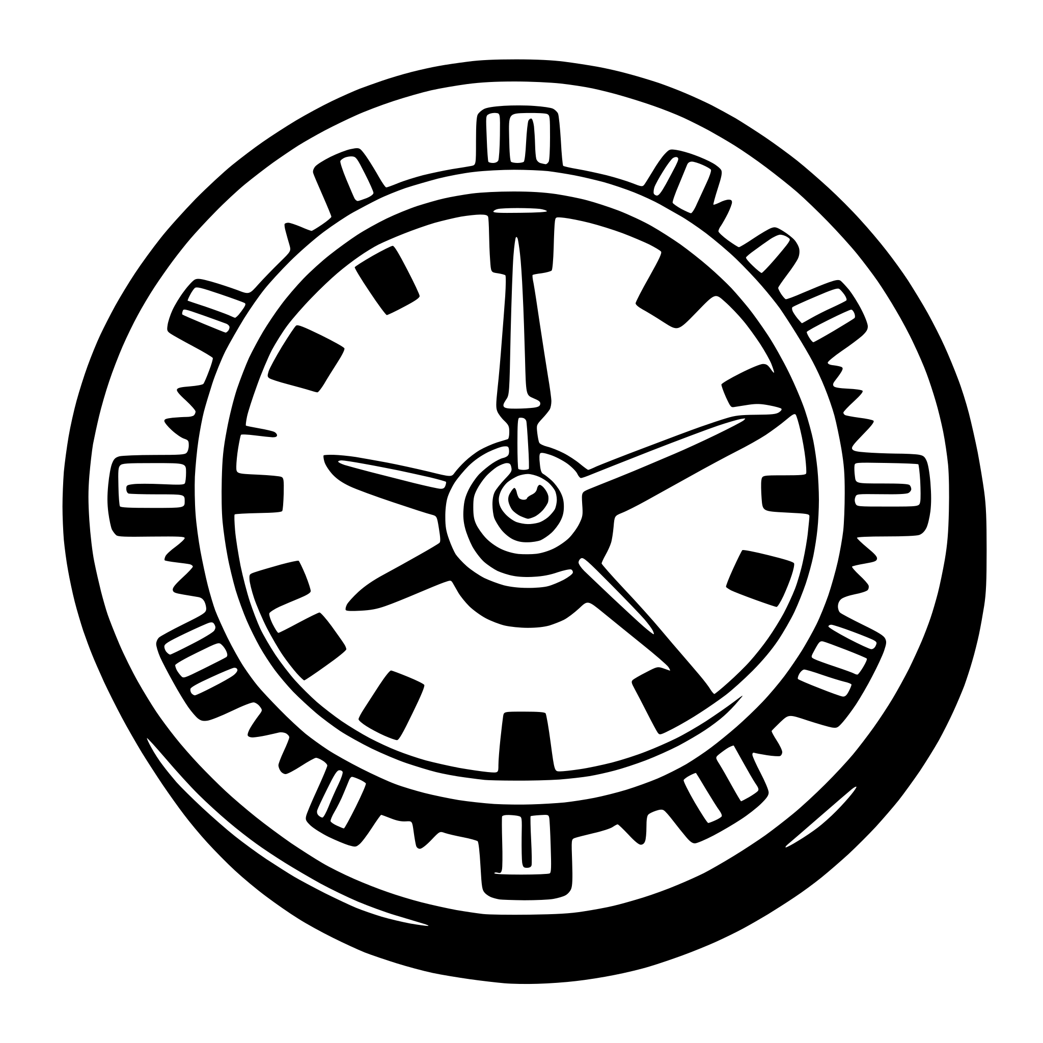 AI-generated SVG of 'clock with gears'