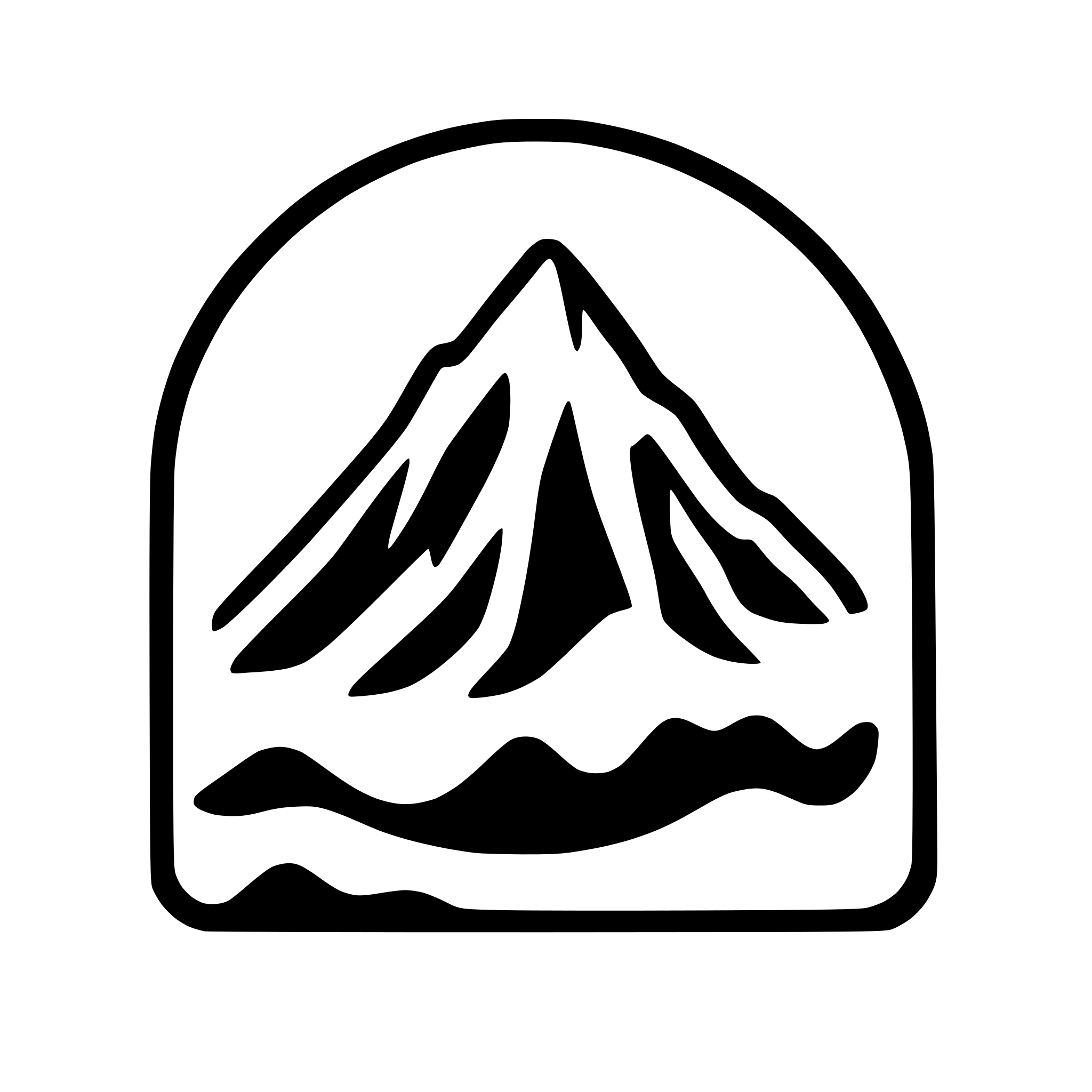 AI-generated SVG of a mountain