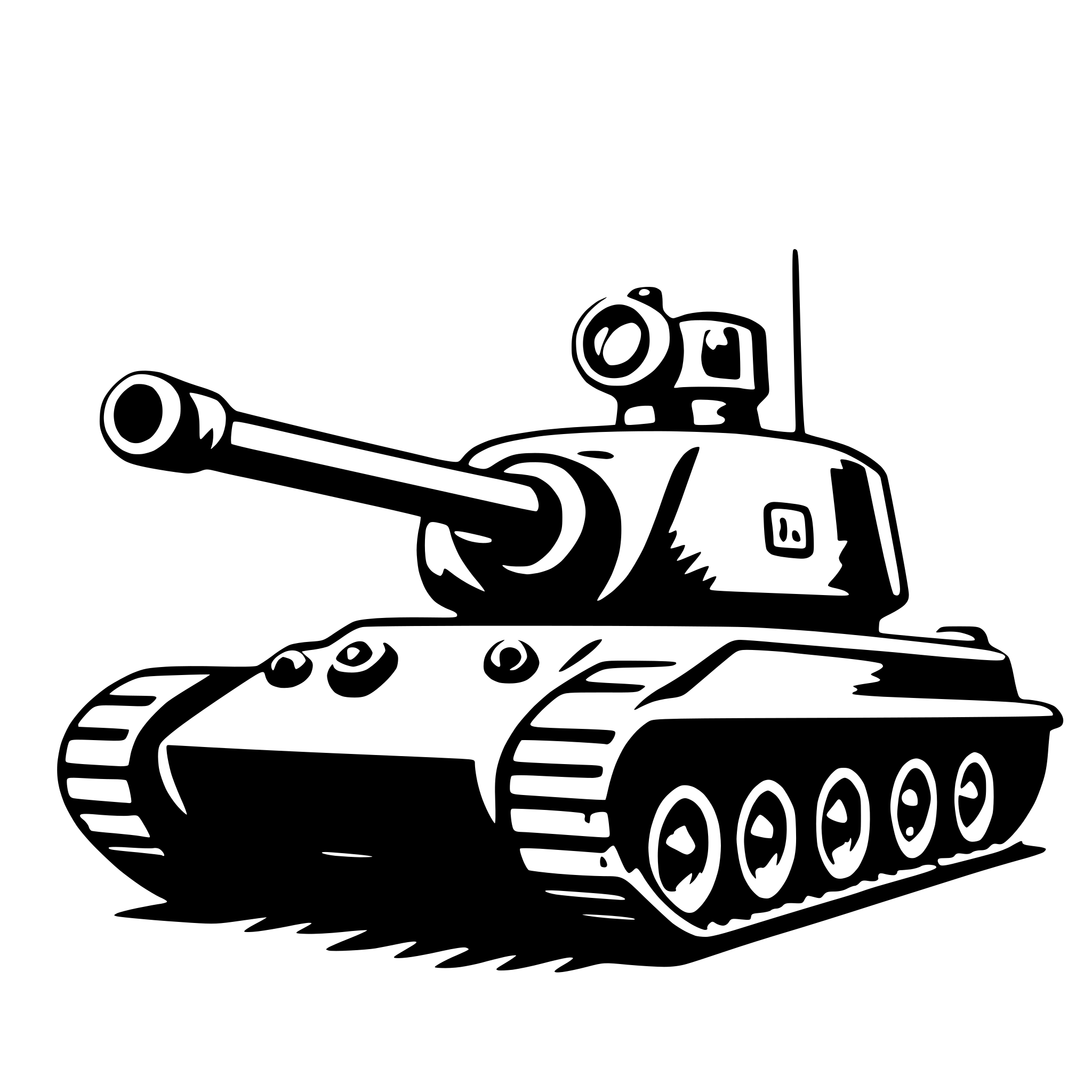AI-generated SVG of a tank