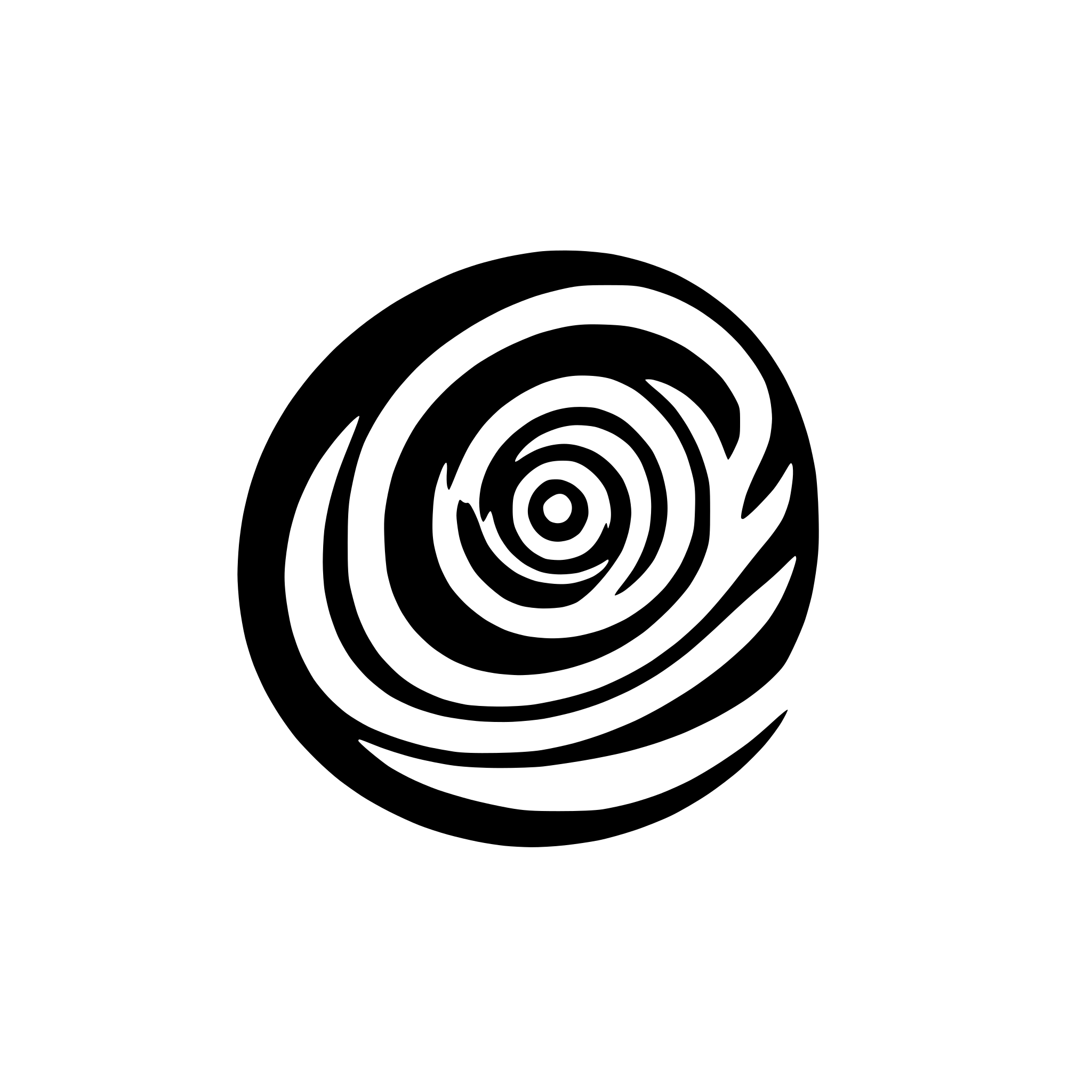 AI-generated SVG of a Spiral galaxy