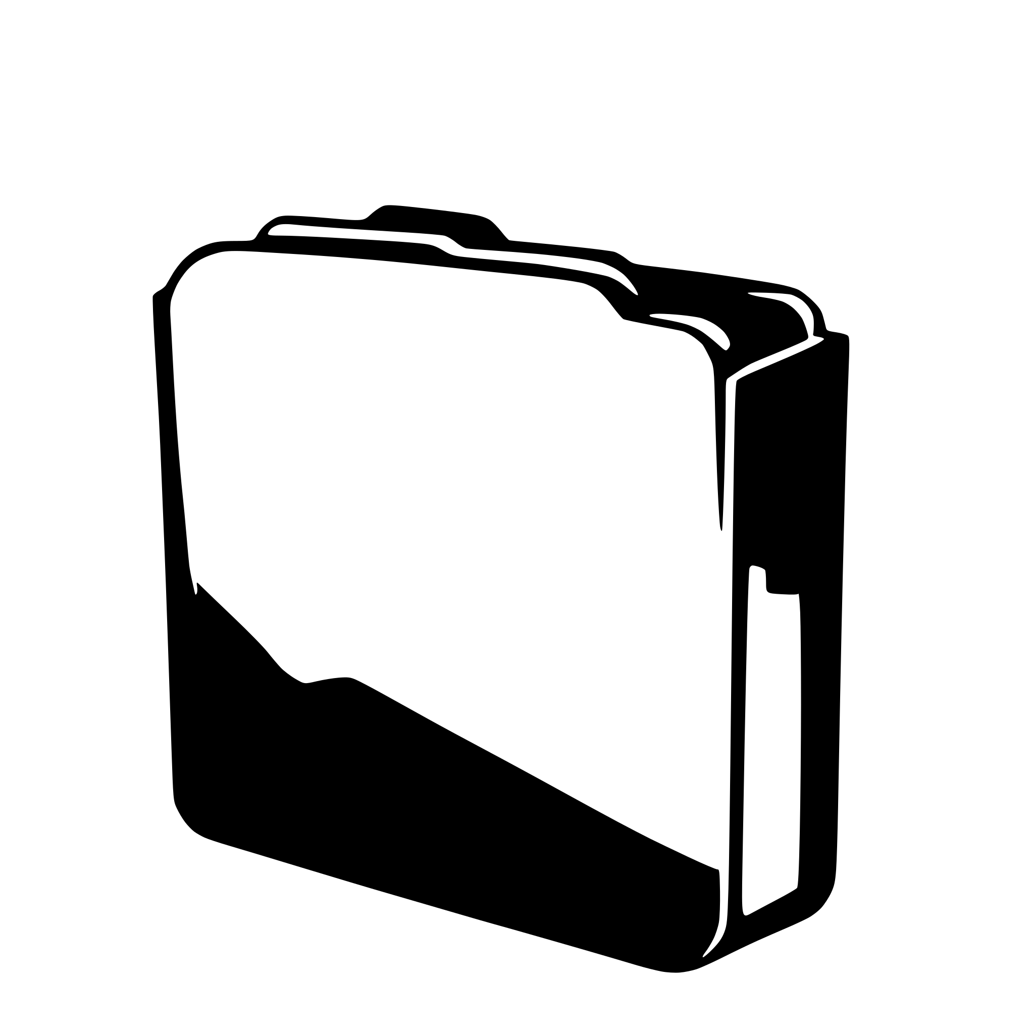 AI-generated SVG of a 2D desktop icon: folder