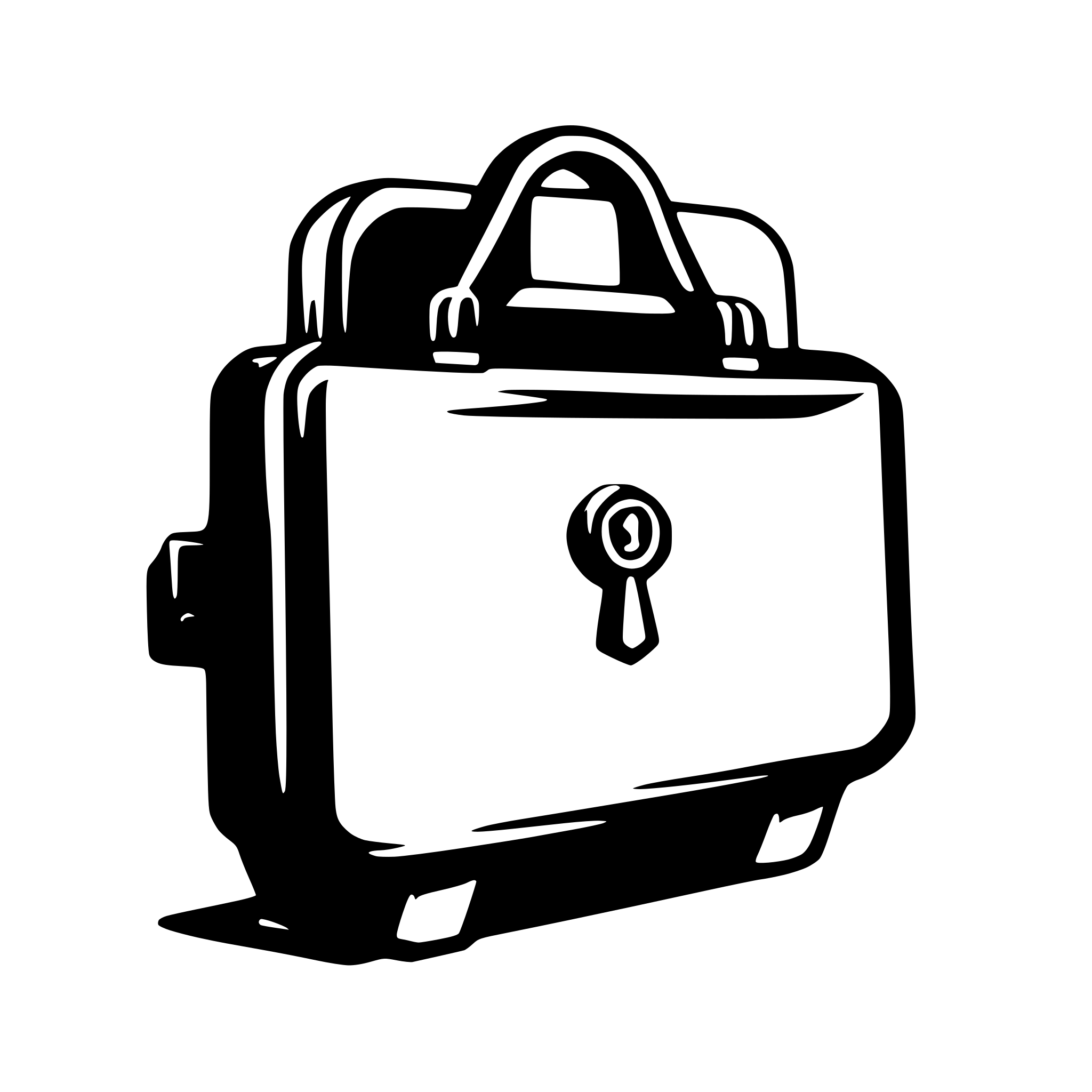AI-generated SVG of a secure messenger