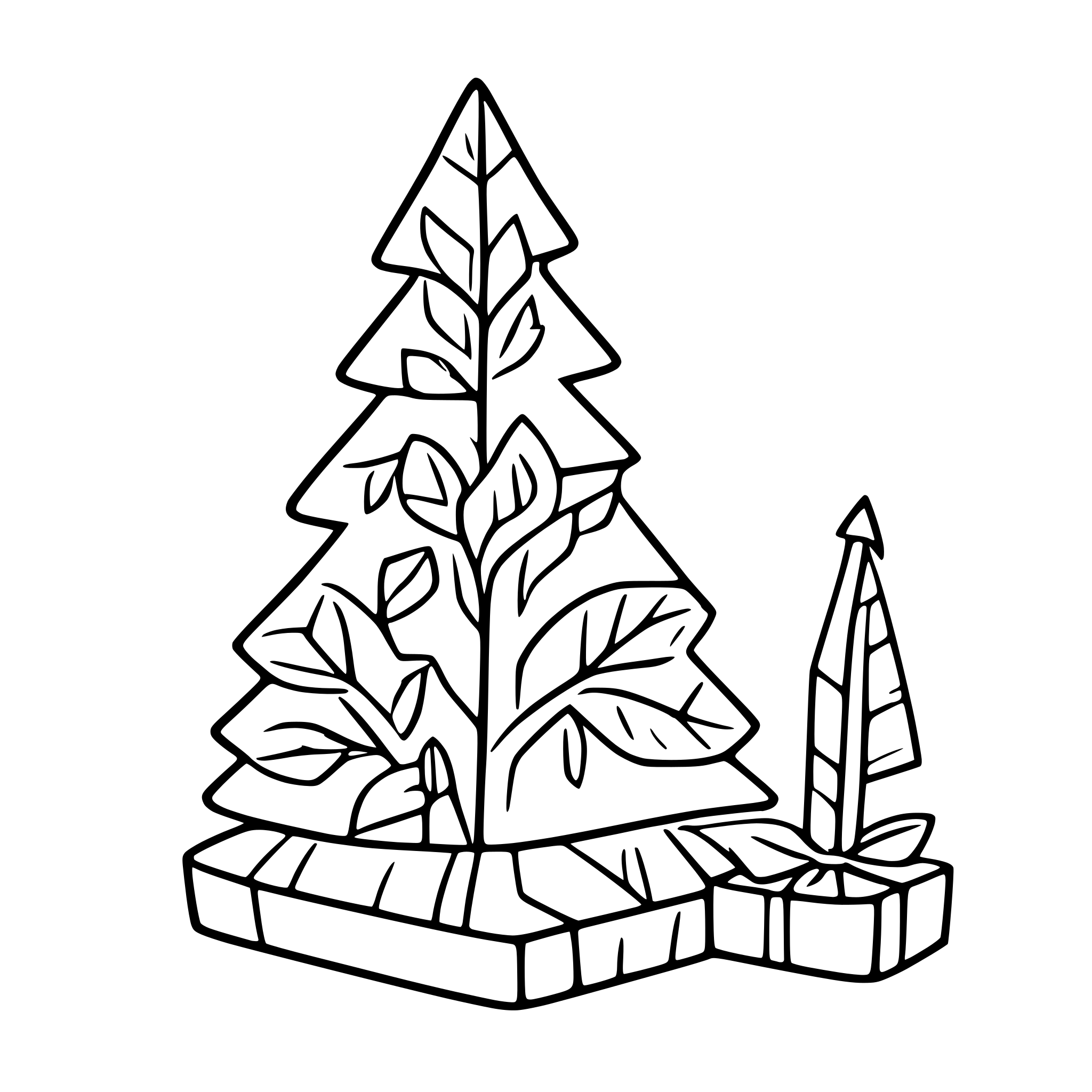 AI-generated SVG of 'Happy Christmas'