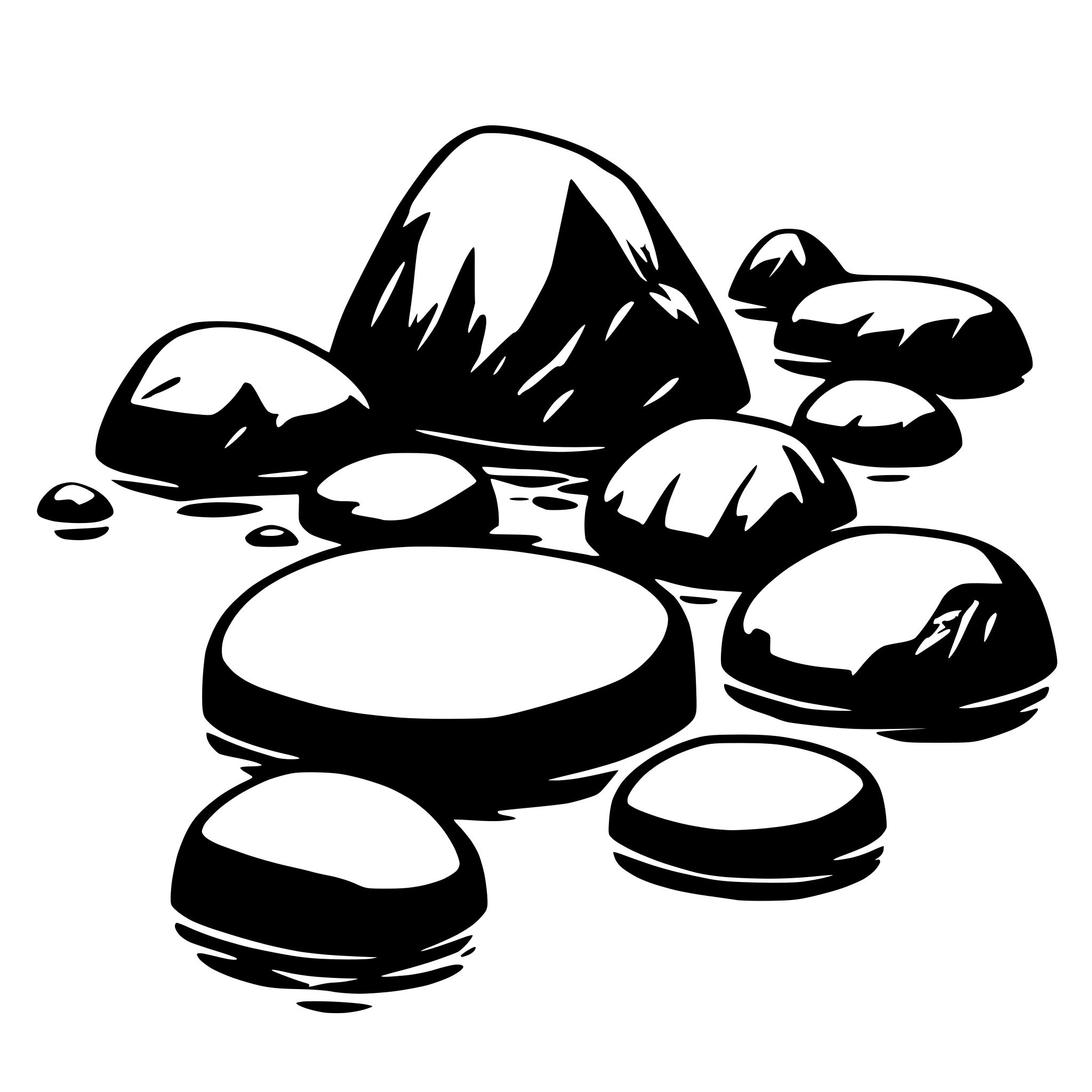 AI-generated SVG of 'water stones'