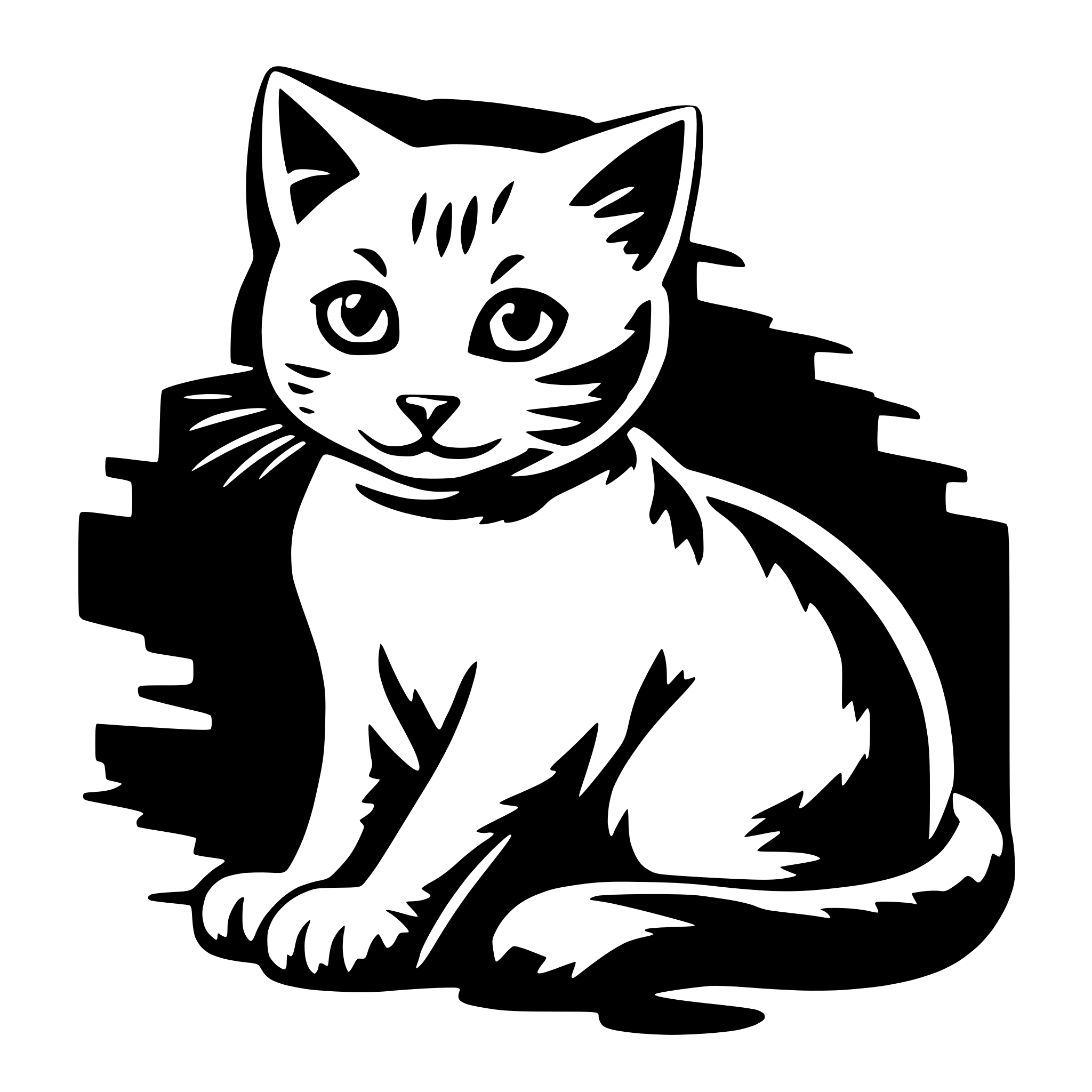 AI-generated SVG of a a cat