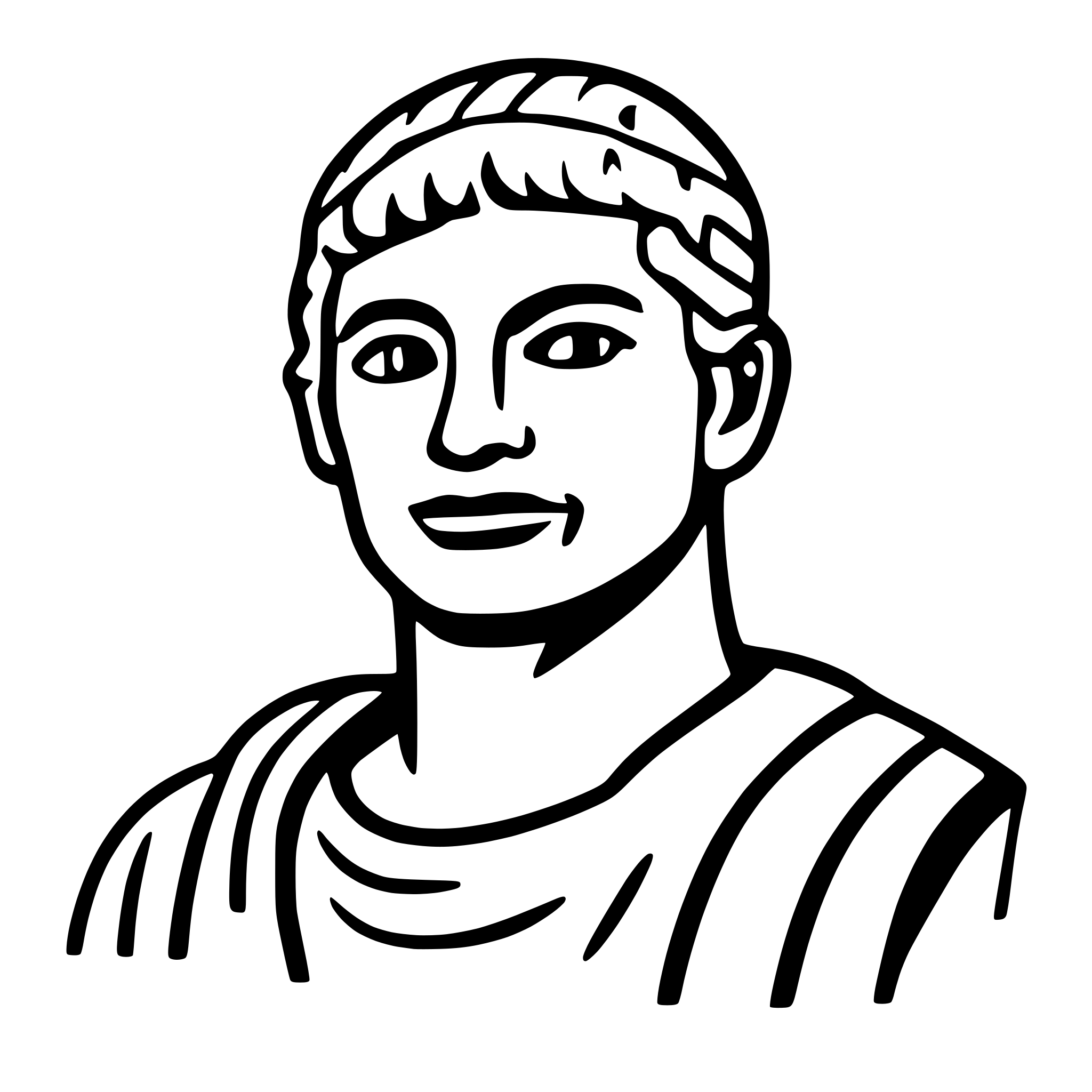 AI-generated SVG of 'roman emperor in toga'