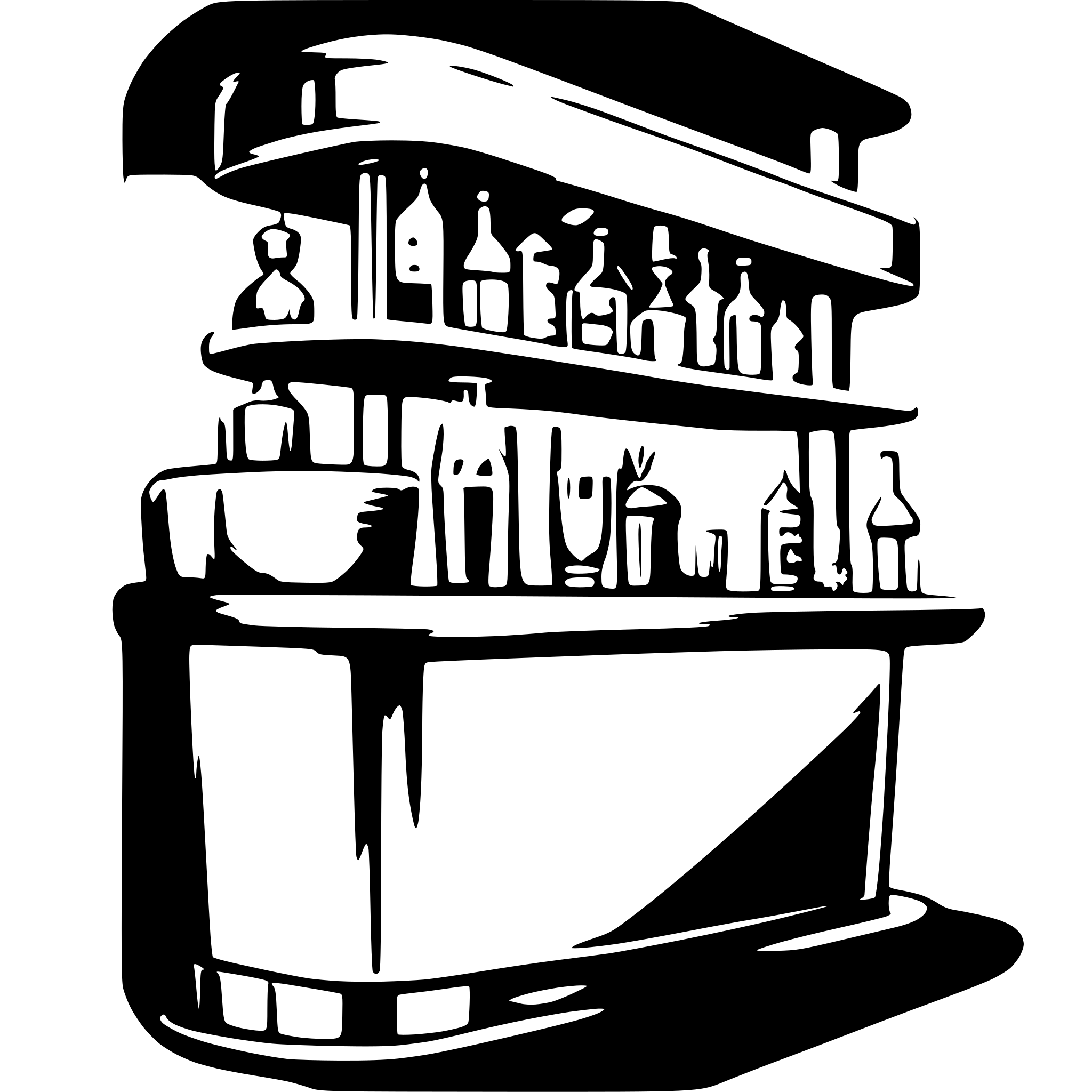 AI-generated SVG of a A 3D bar design