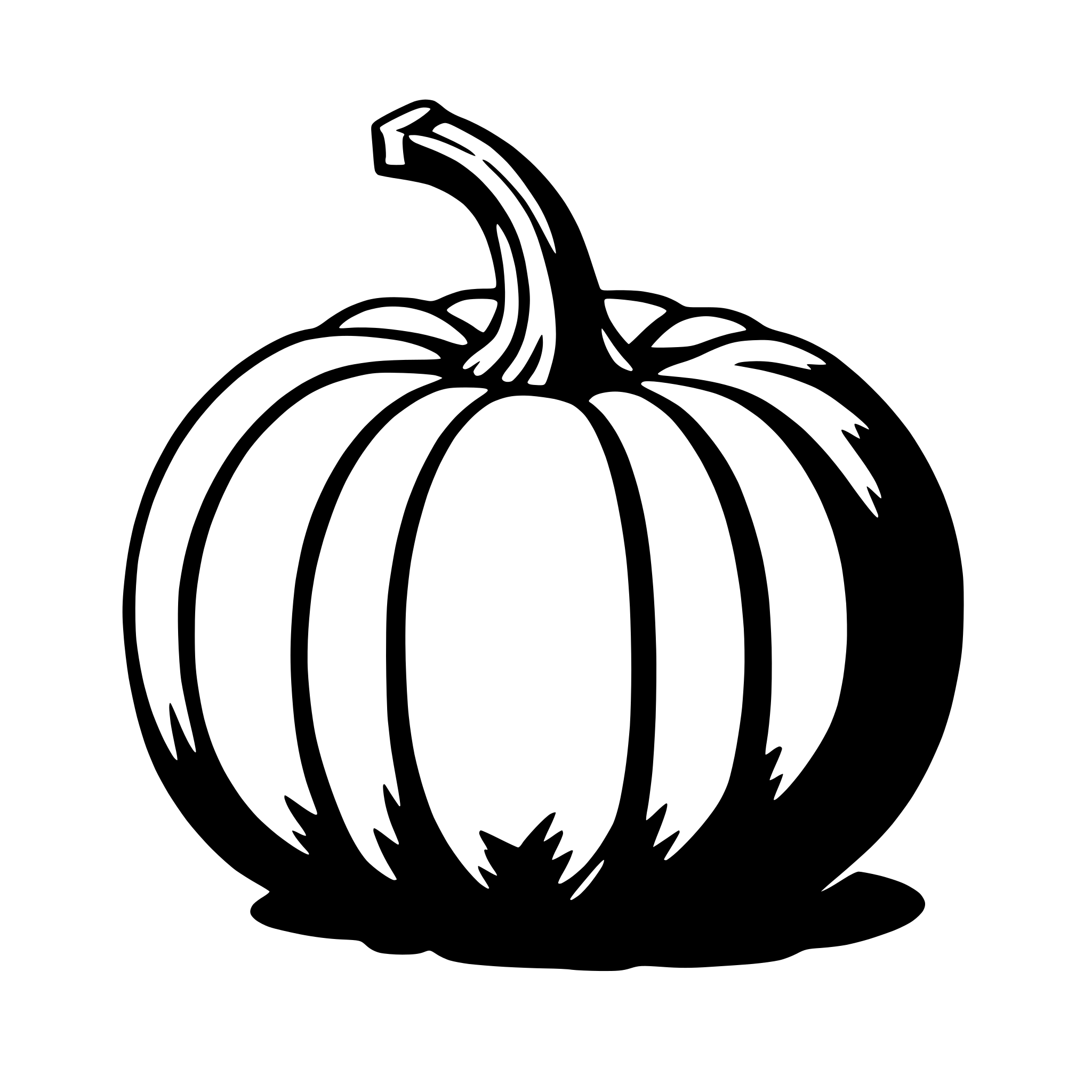 AI-generated SVG of a pumpkin