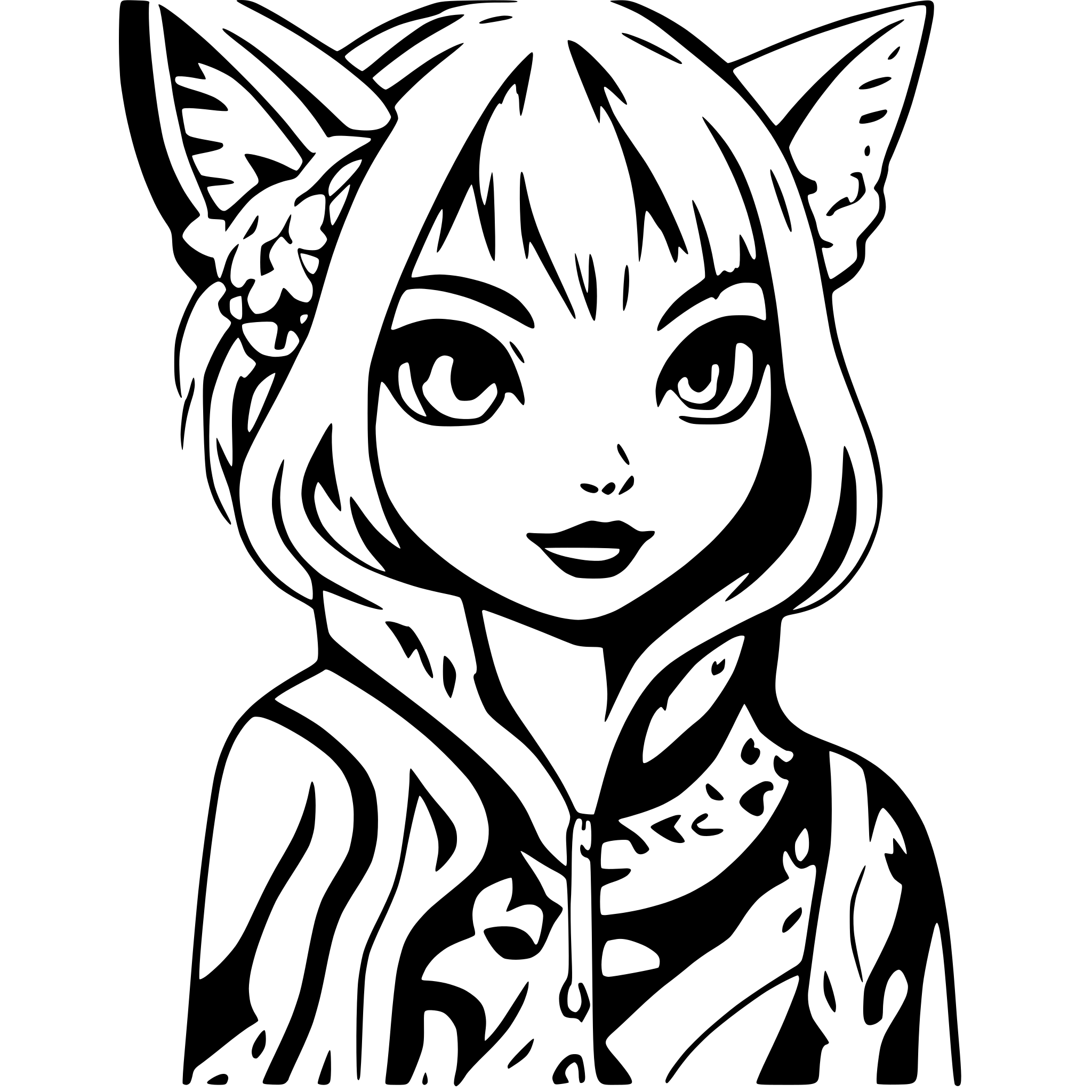 AI-generated SVG of a Cat