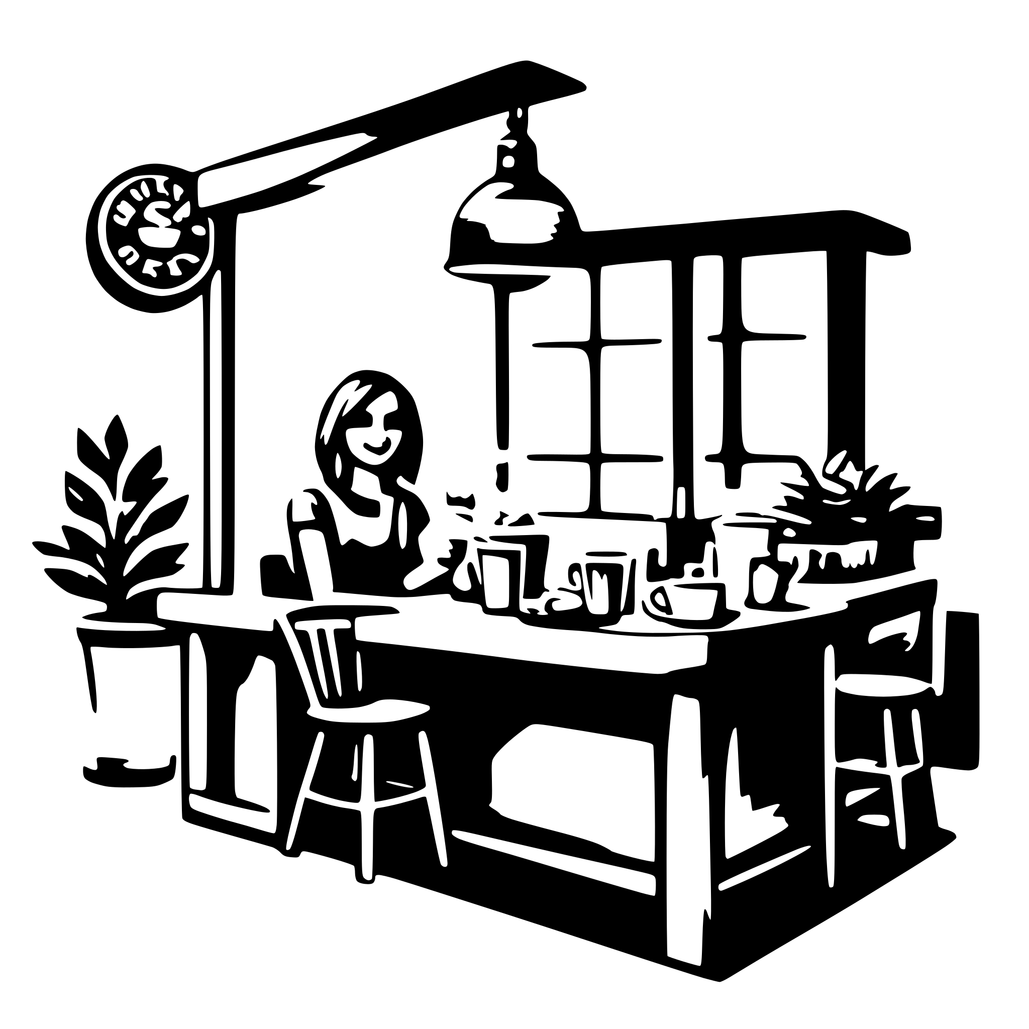 AI-generated SVG of 'coffee shop'
