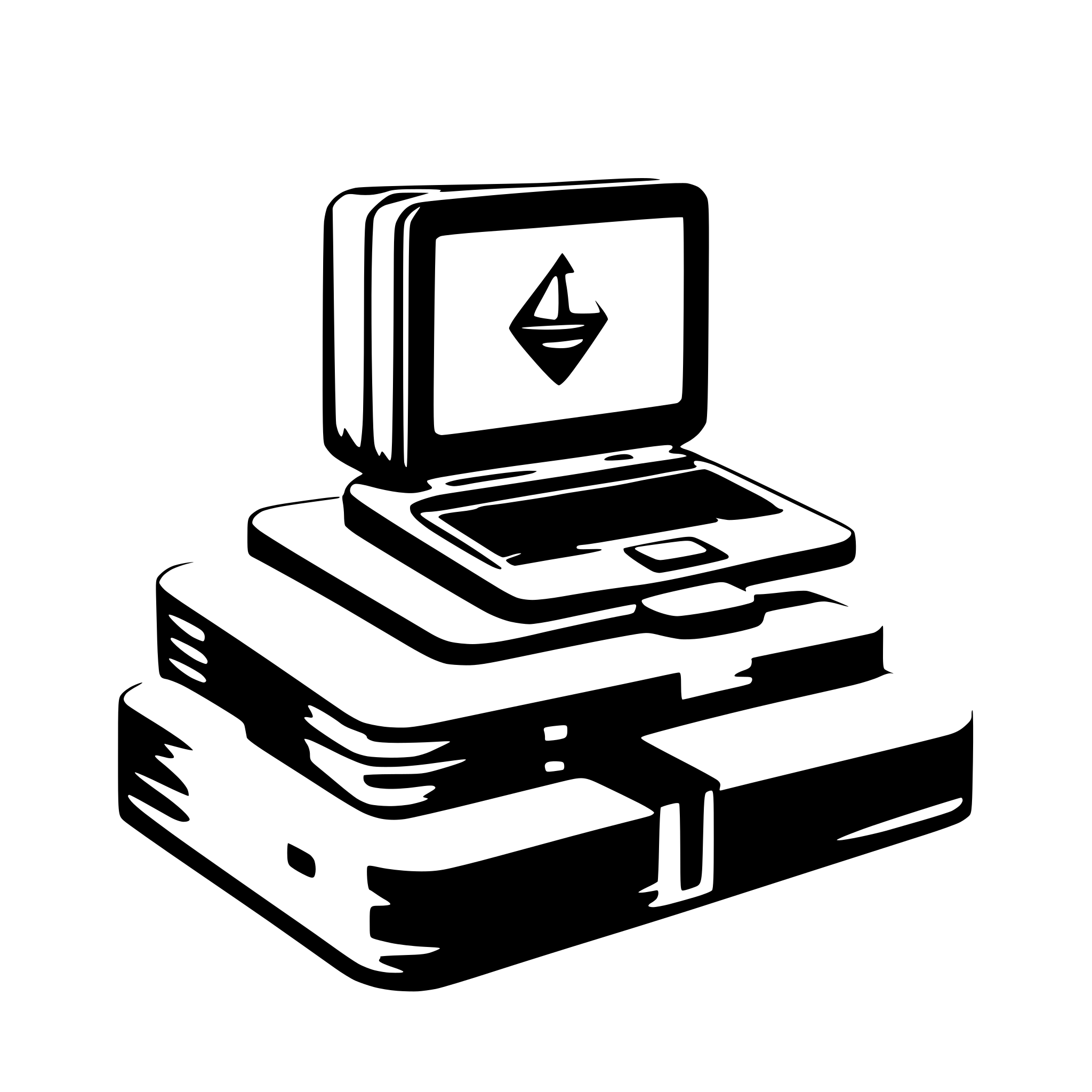 AI-generated SVG of a a laptop connecting to multiple servers through load balancing
