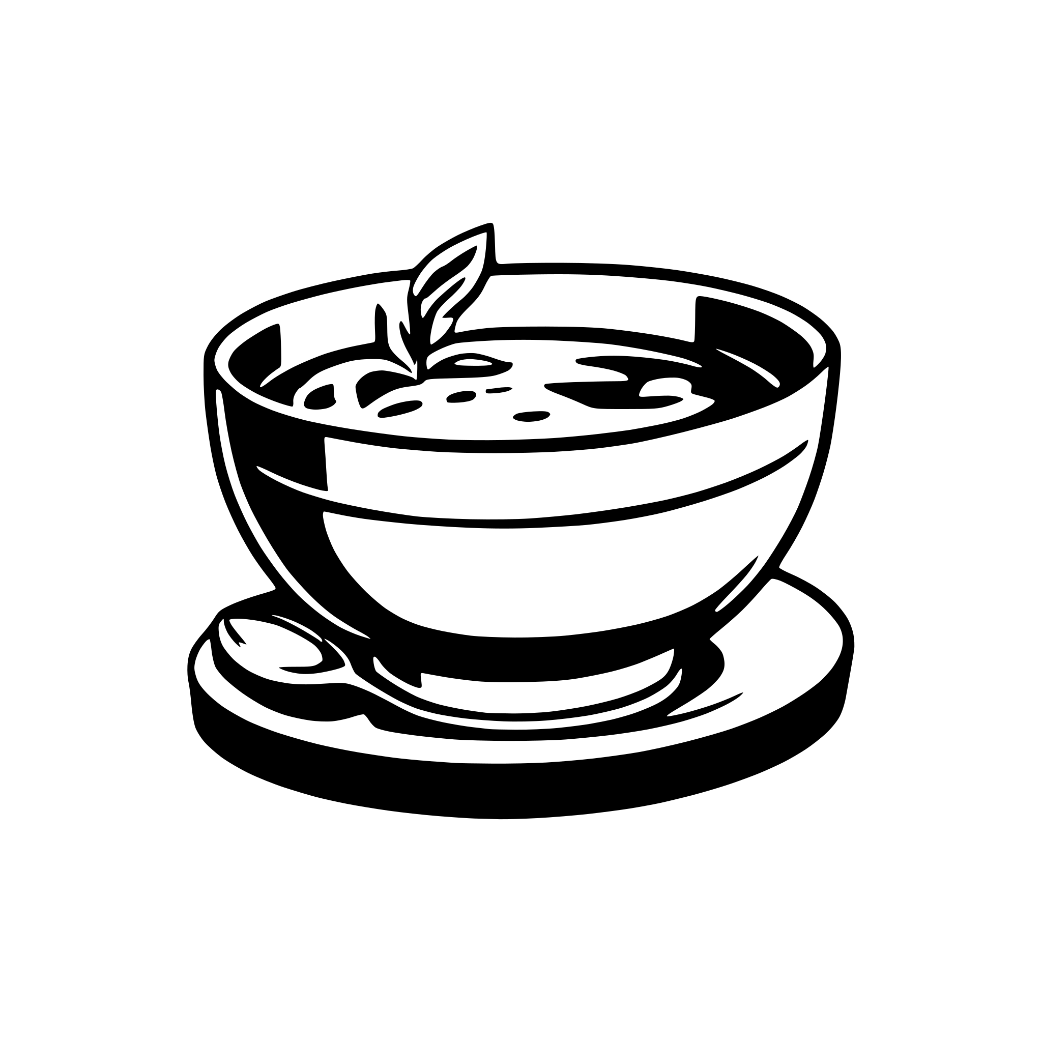 AI-generated SVG of 'a soupbowl'
