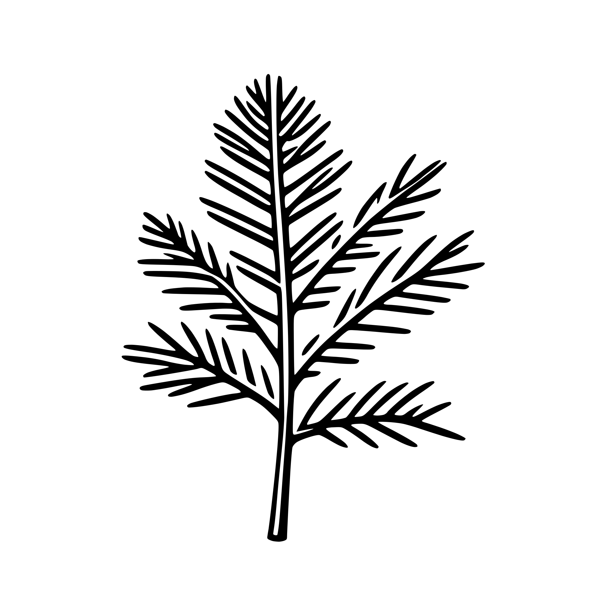 AI-generated SVG of a pine needles