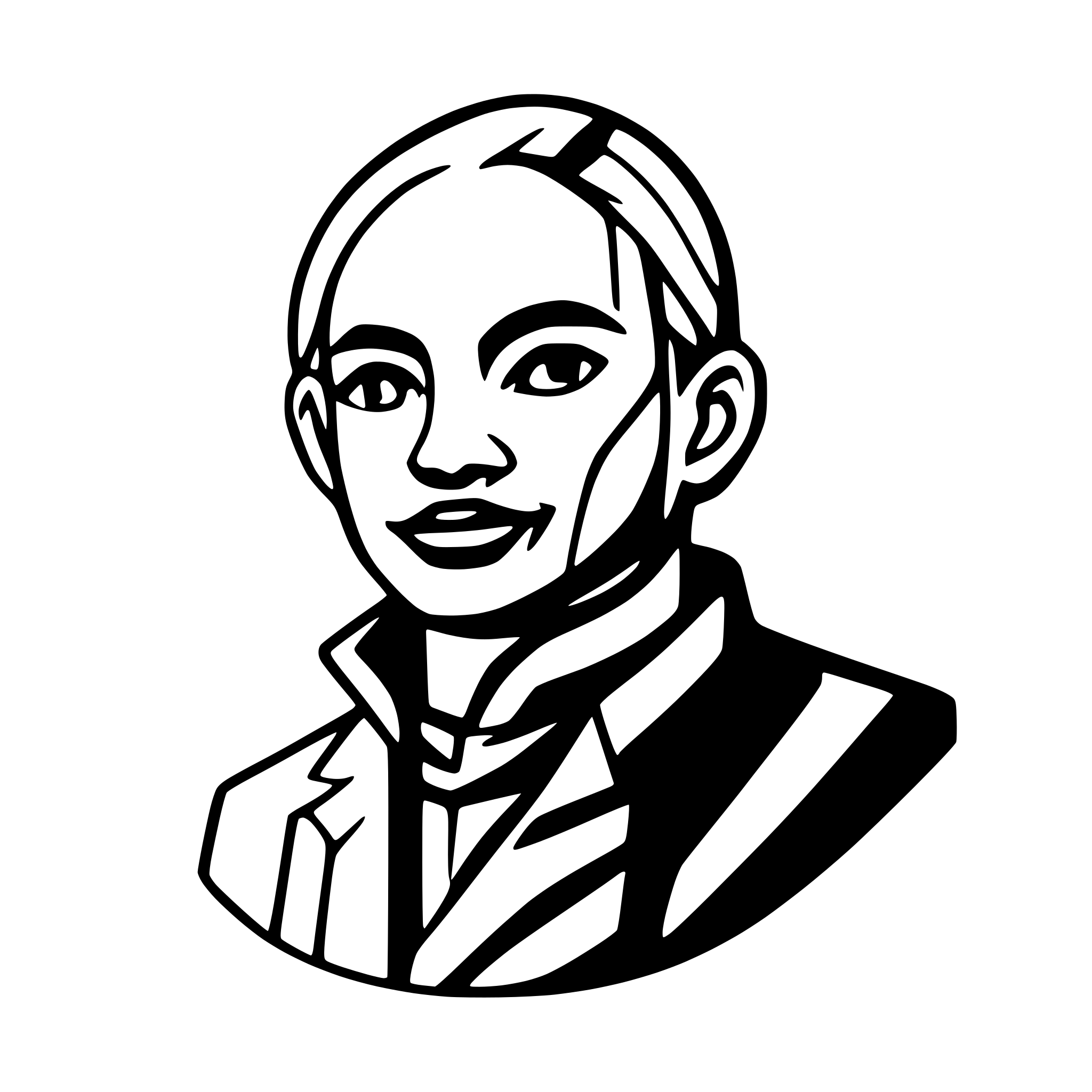 AI-generated SVG of a Lenin