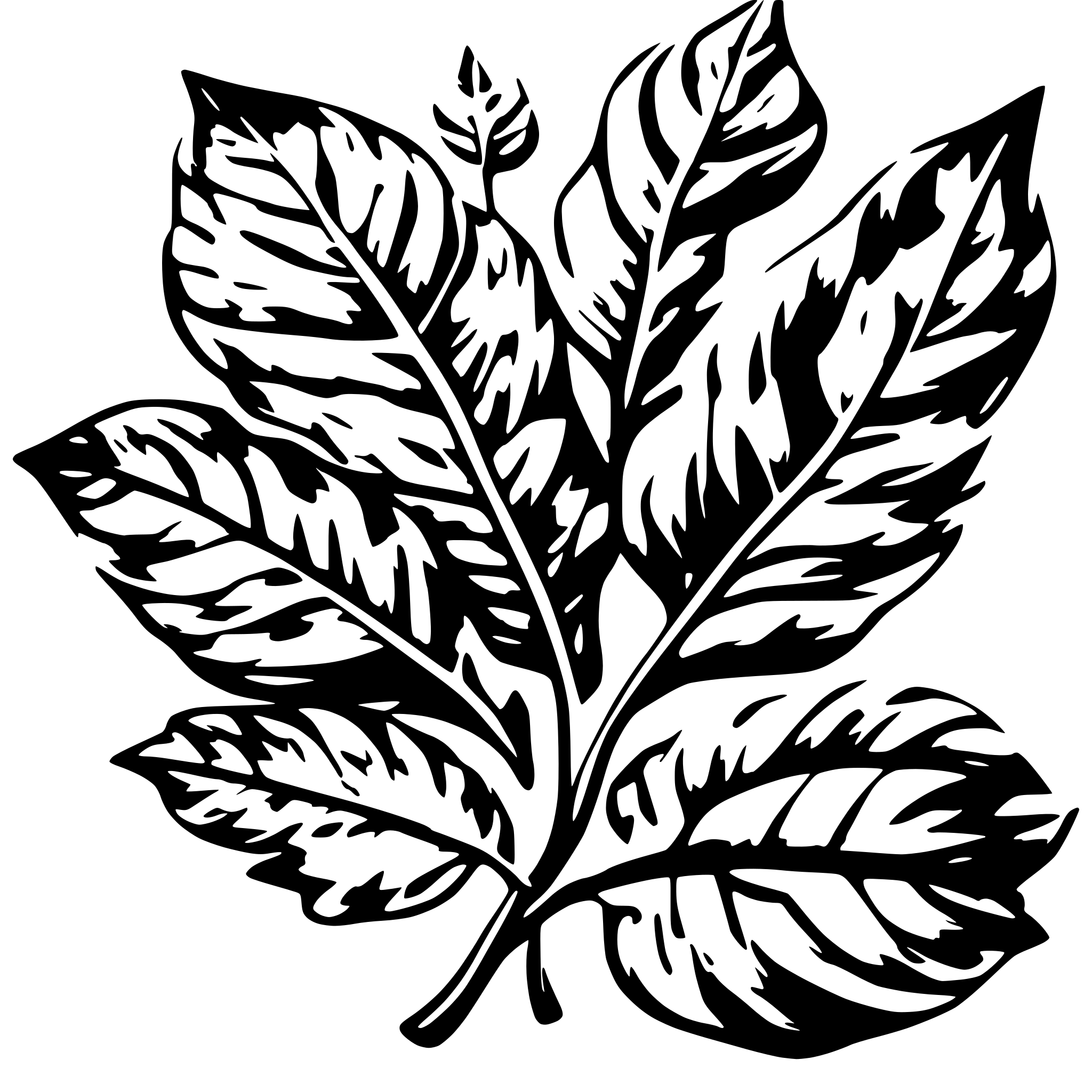 AI-generated SVG of a leaves