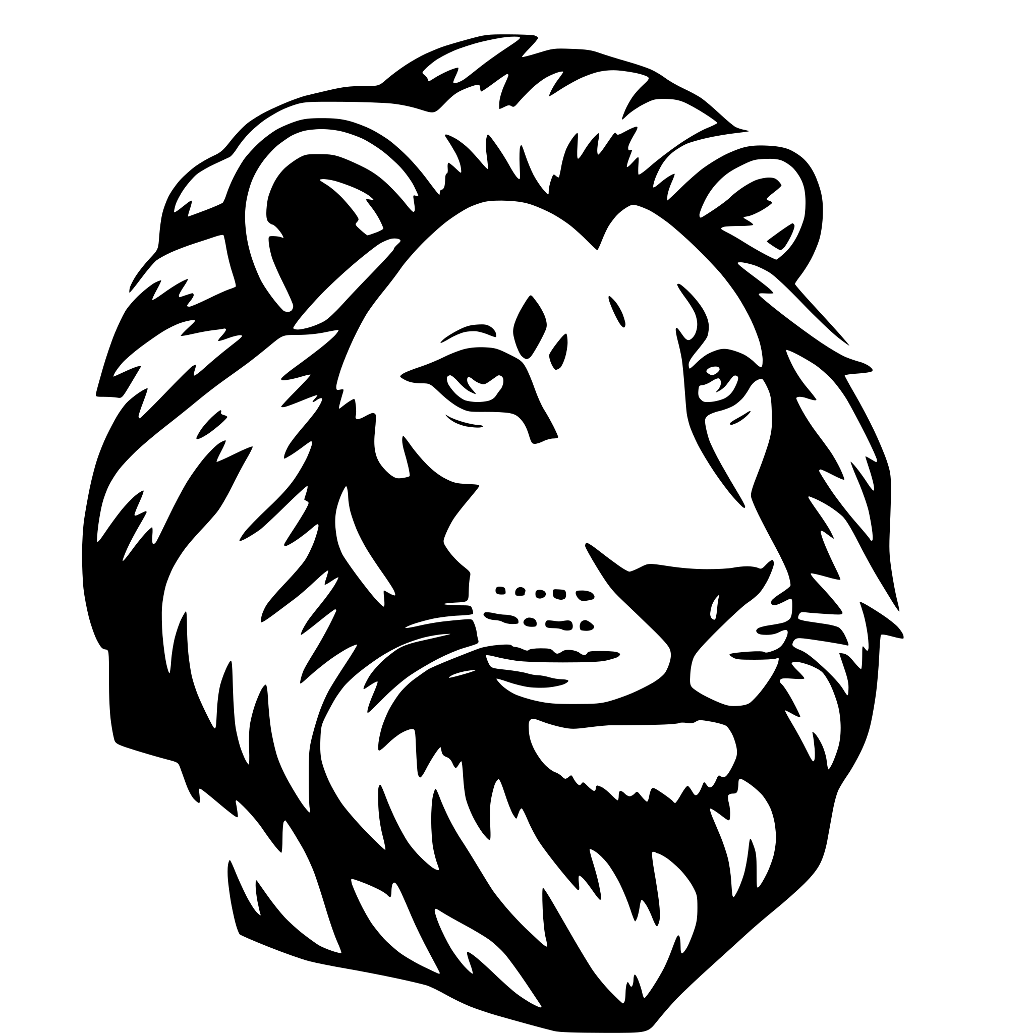 AI-generated SVG of a Lion