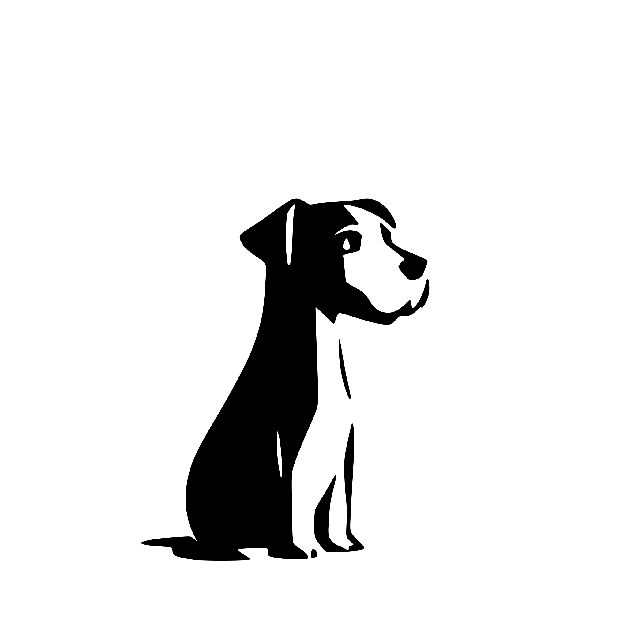 AI-generated SVG of a cute schnauzer head