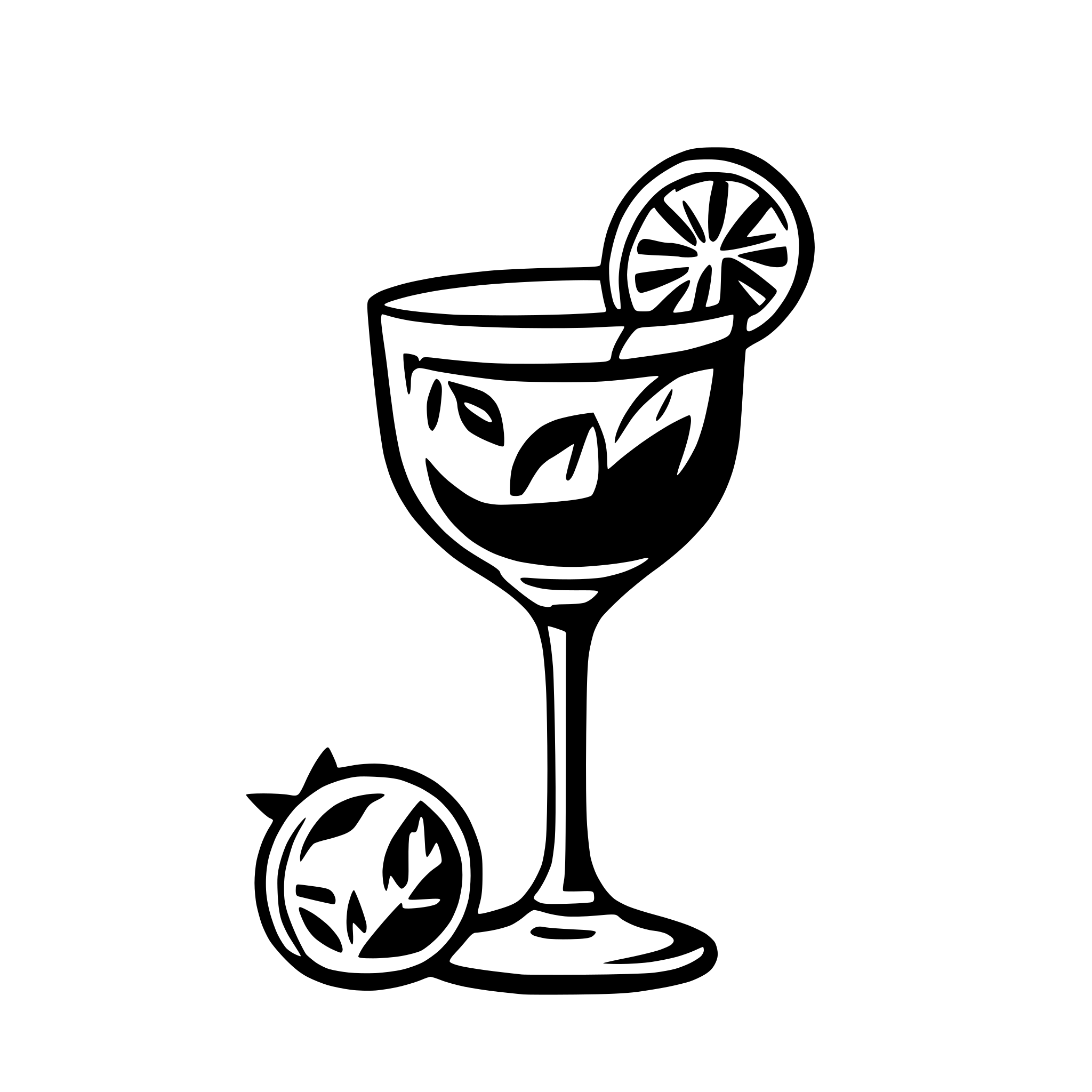 AI-generated SVG of 'aperol spritz'