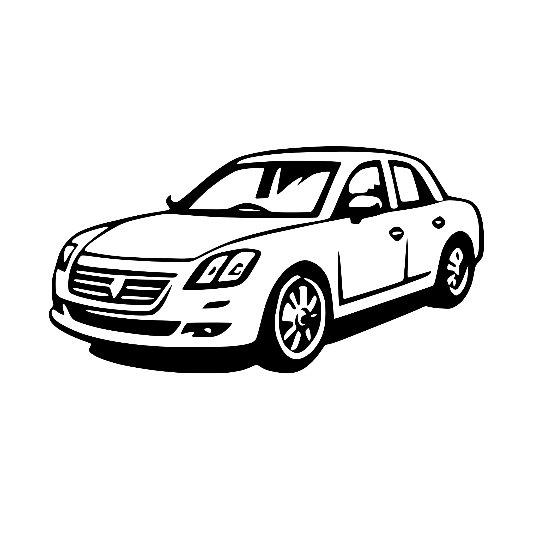 AI-generated SVG of 'a car with open door'
