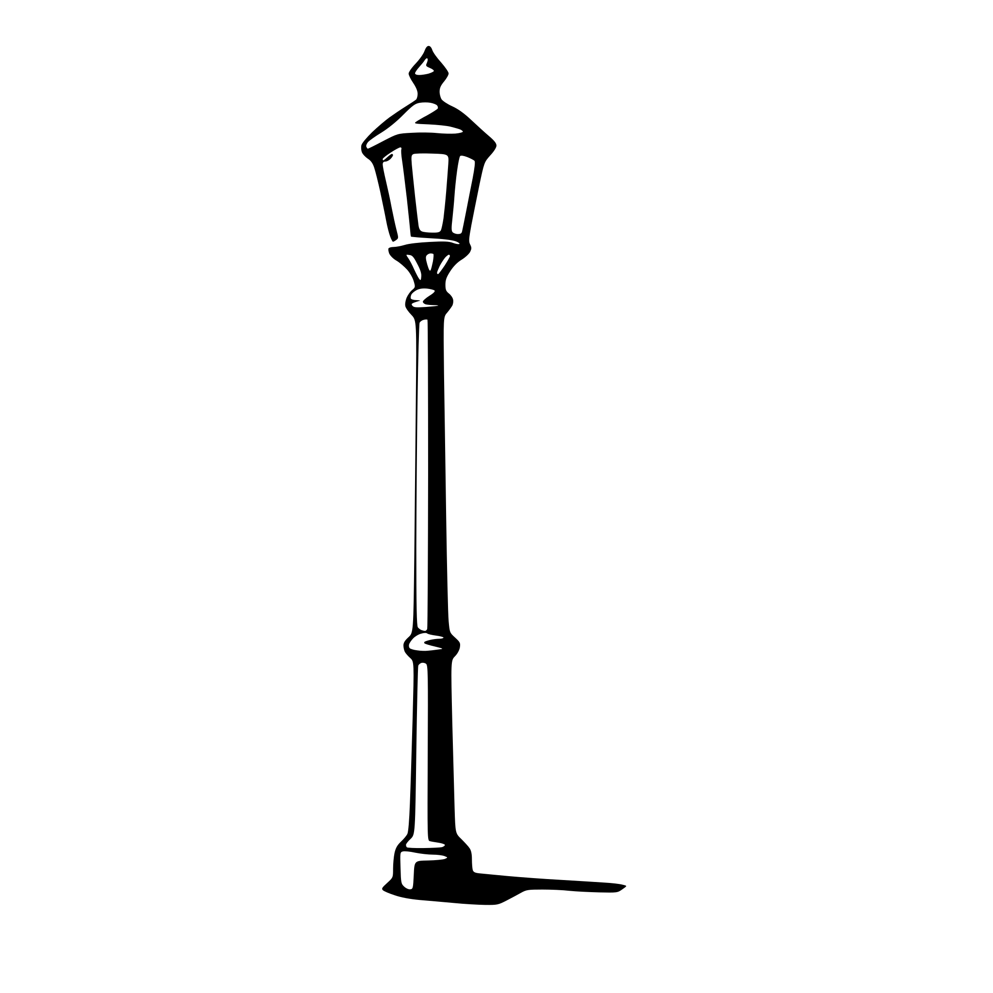 AI-generated SVG of a streetlight