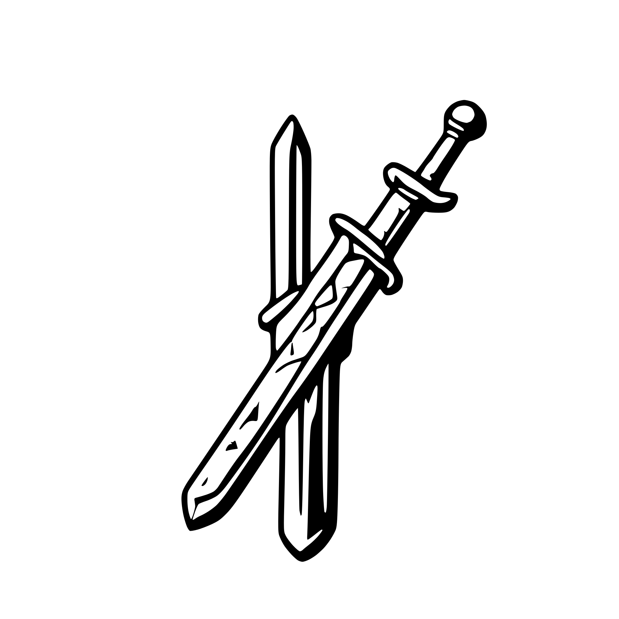 AI-generated SVG of 'symmetrical middle age sword'