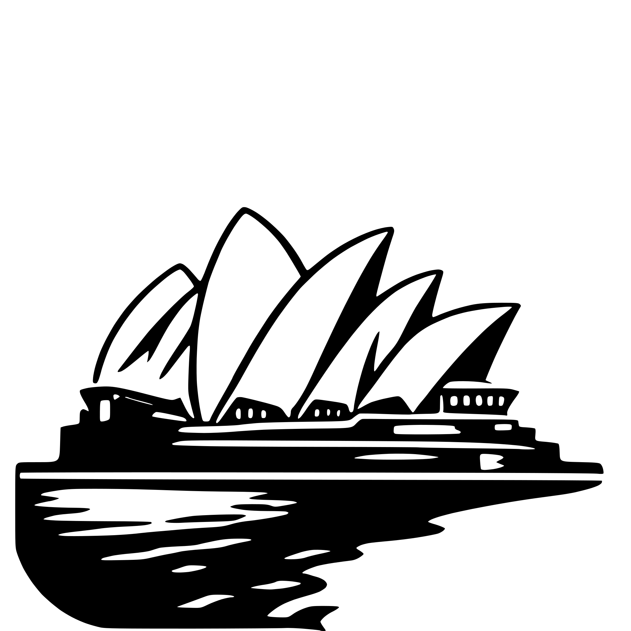 AI-generated SVG of 'sydney opera house'