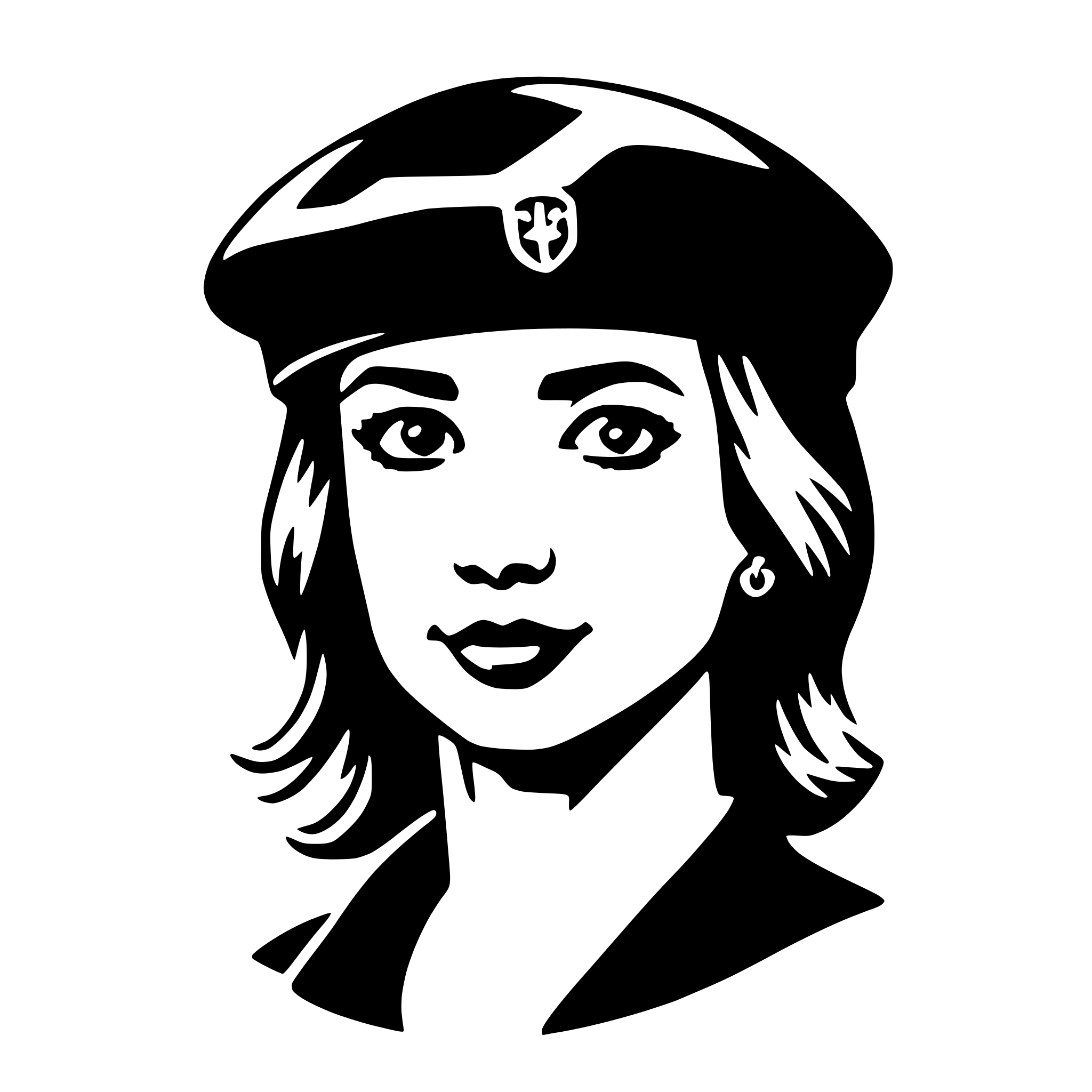 AI-generated SVG of a beret