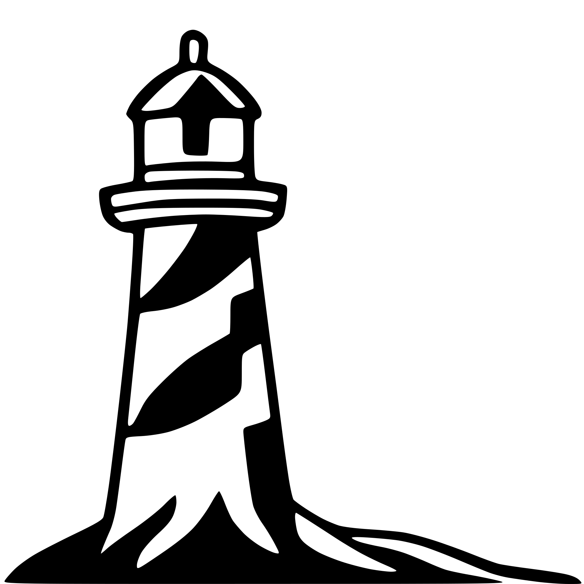AI-generated SVG of a lighthouse
