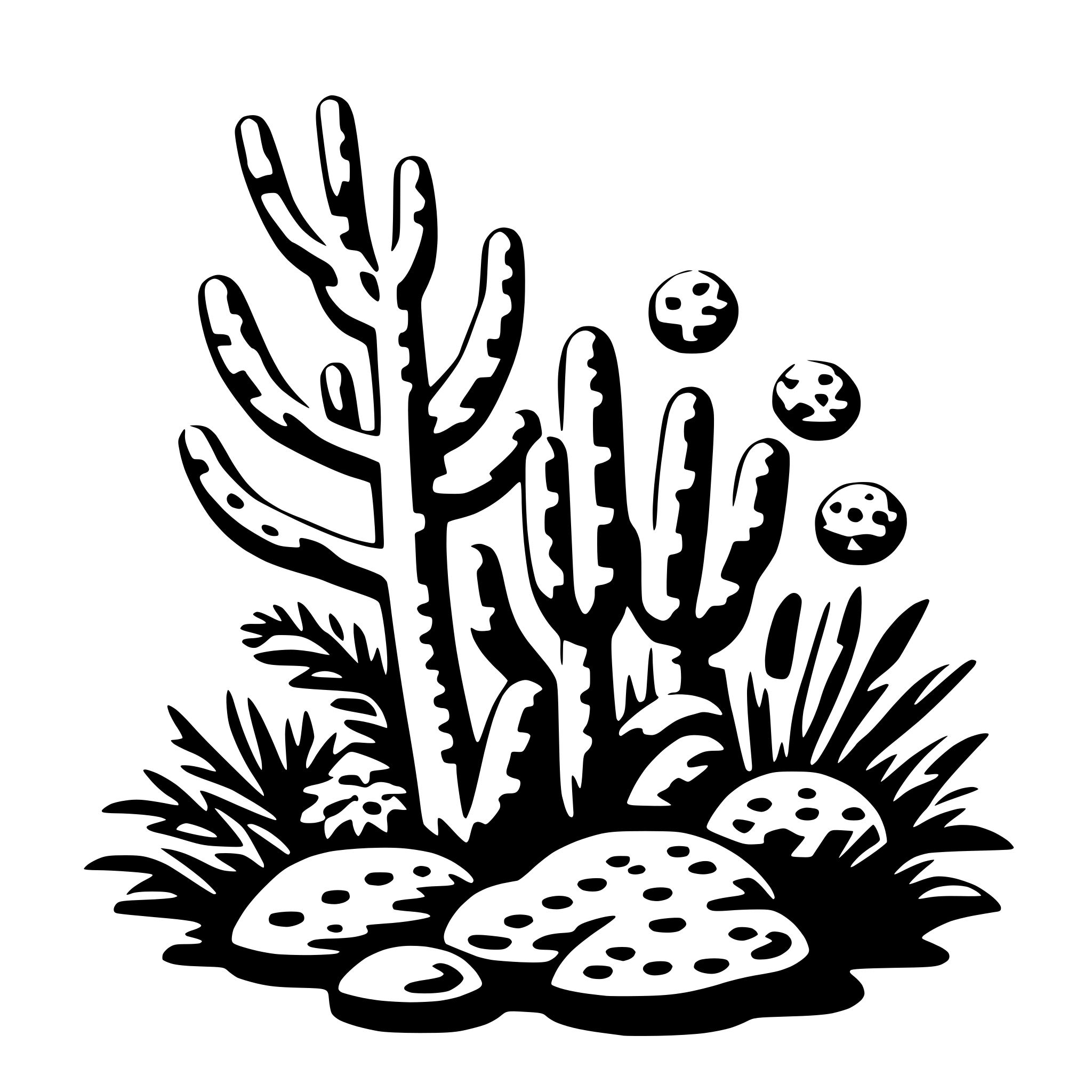 AI-generated SVG of 'coral reef'