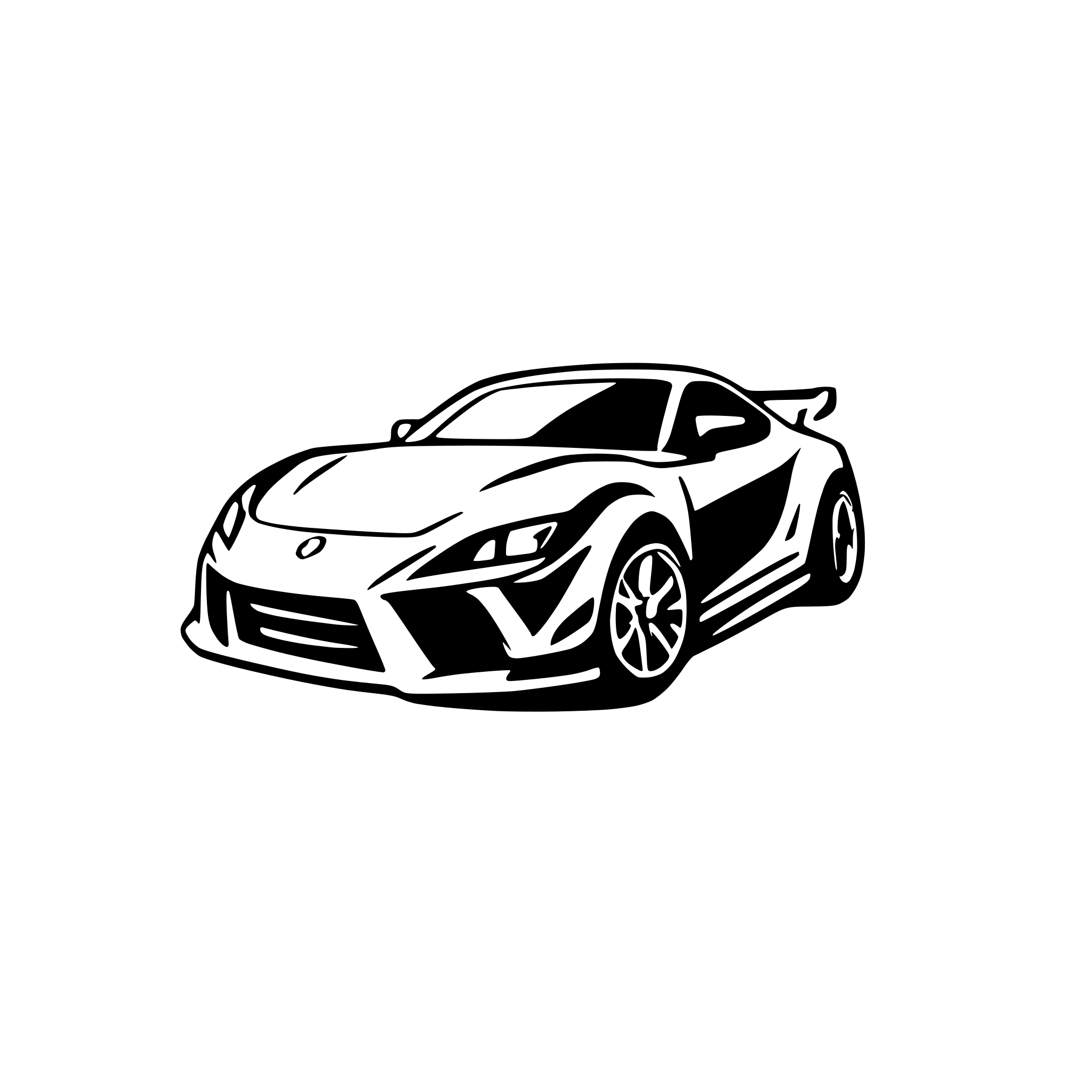 AI-generated SVG of a the silhouette of the toyota supra very low details AI-generated SVG of a the silhouette of the toyota supra very low details
