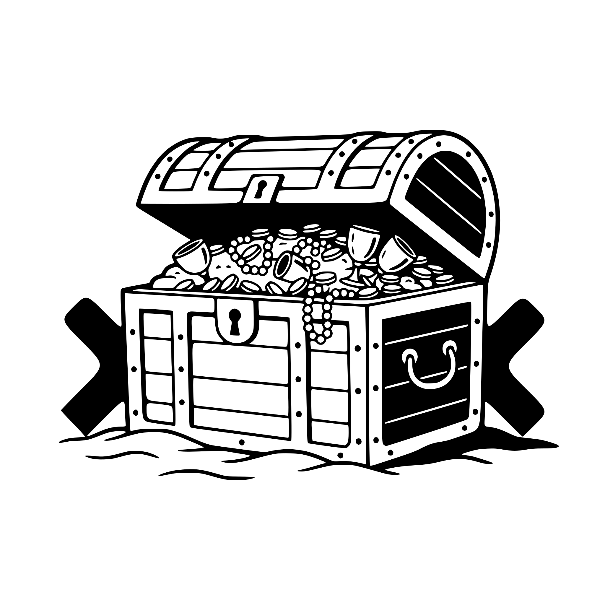 AI-generated SVG of a treasure