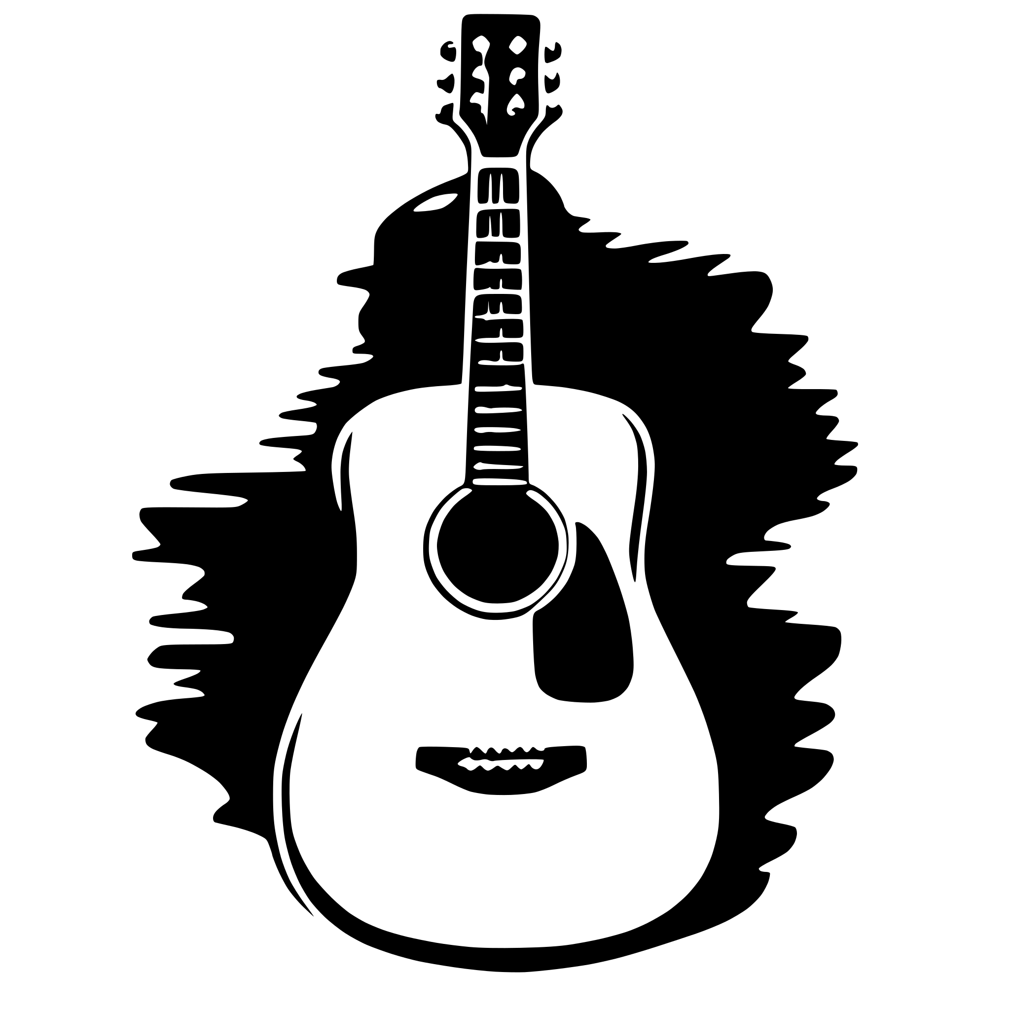 AI-generated SVG of 'acoustic guitar'