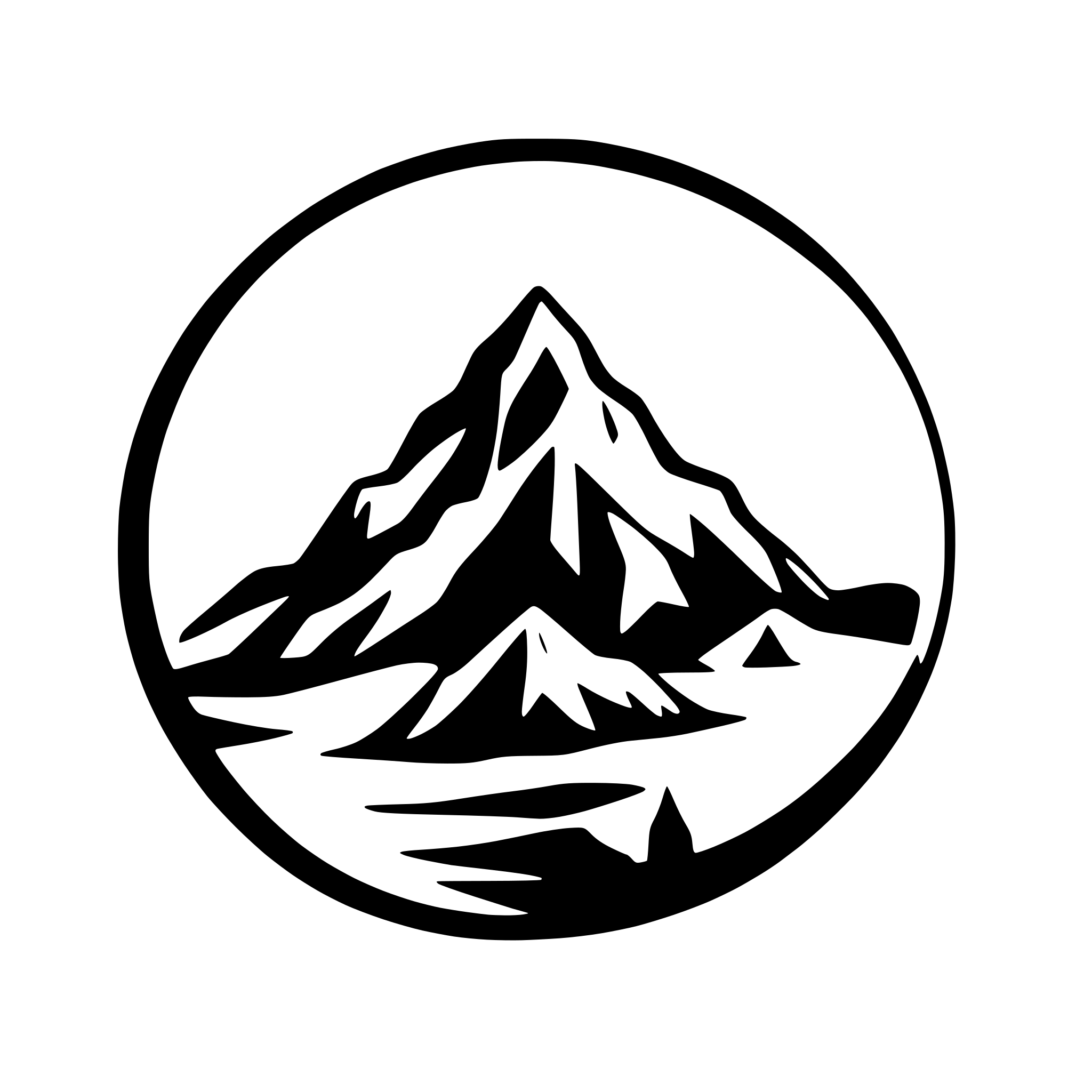 AI-generated SVG of 'Mountain with show logo'