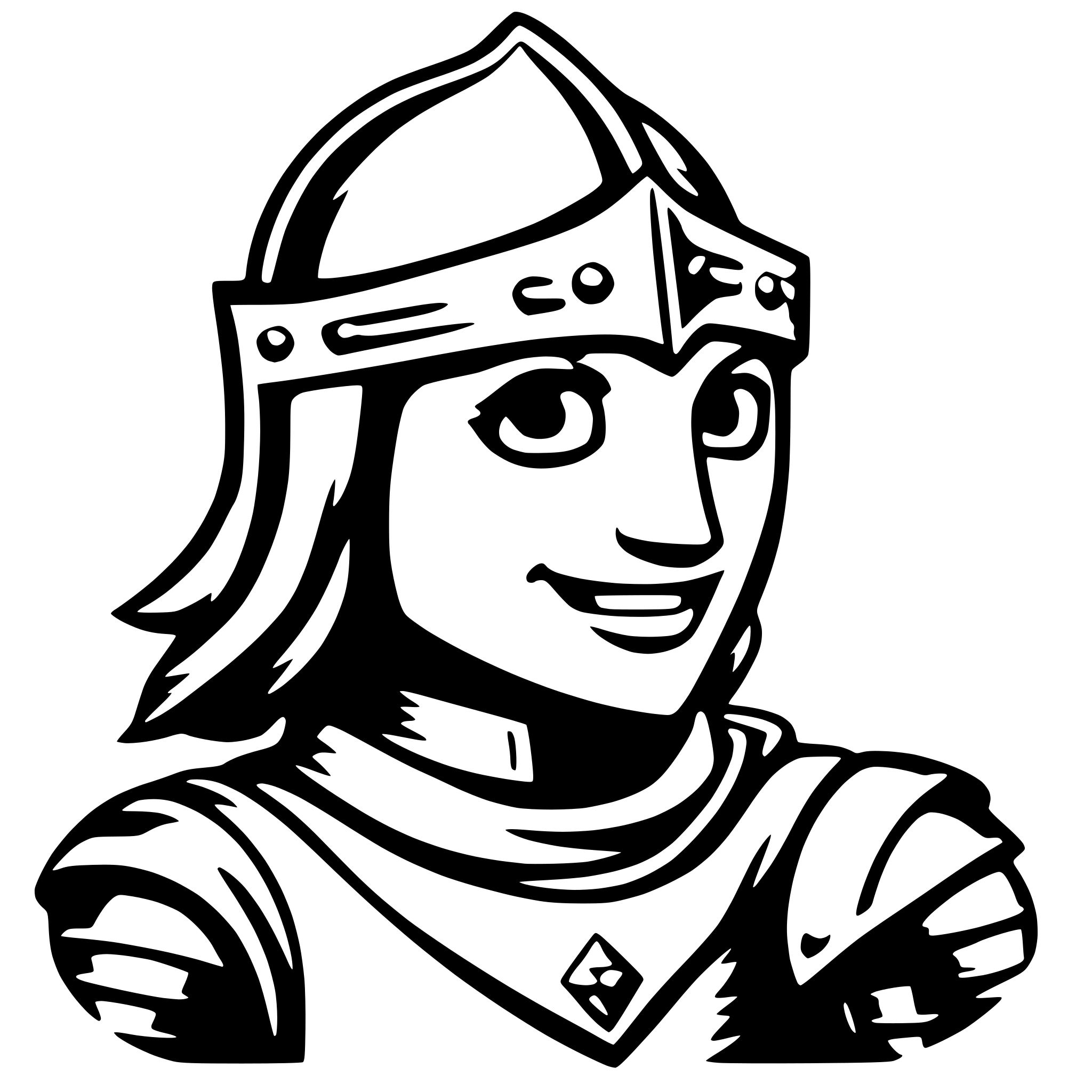 AI-generated SVG of 'emoji of knight'
