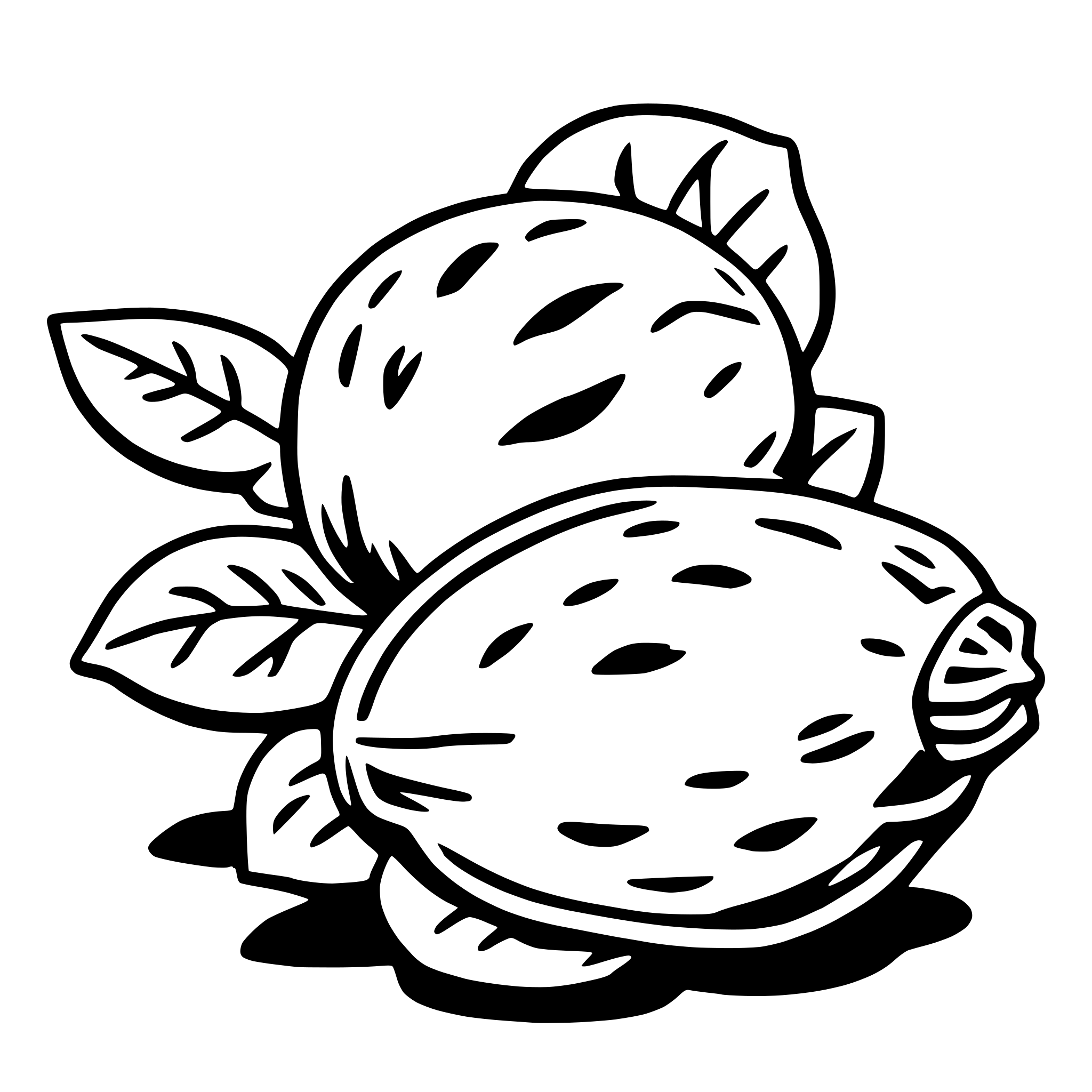 AI-generated SVG of a brussels sprout