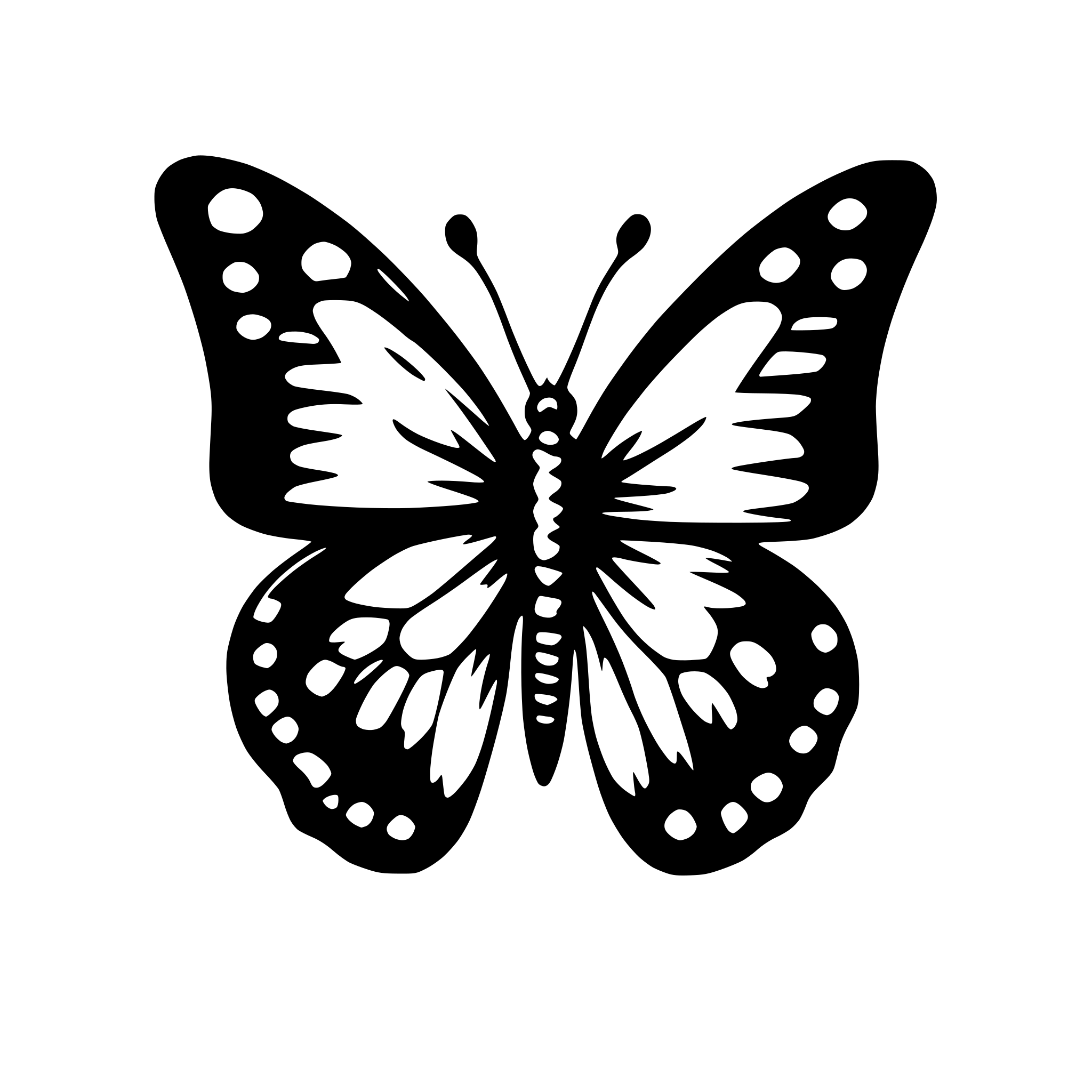 AI-generated SVG of a butterfly