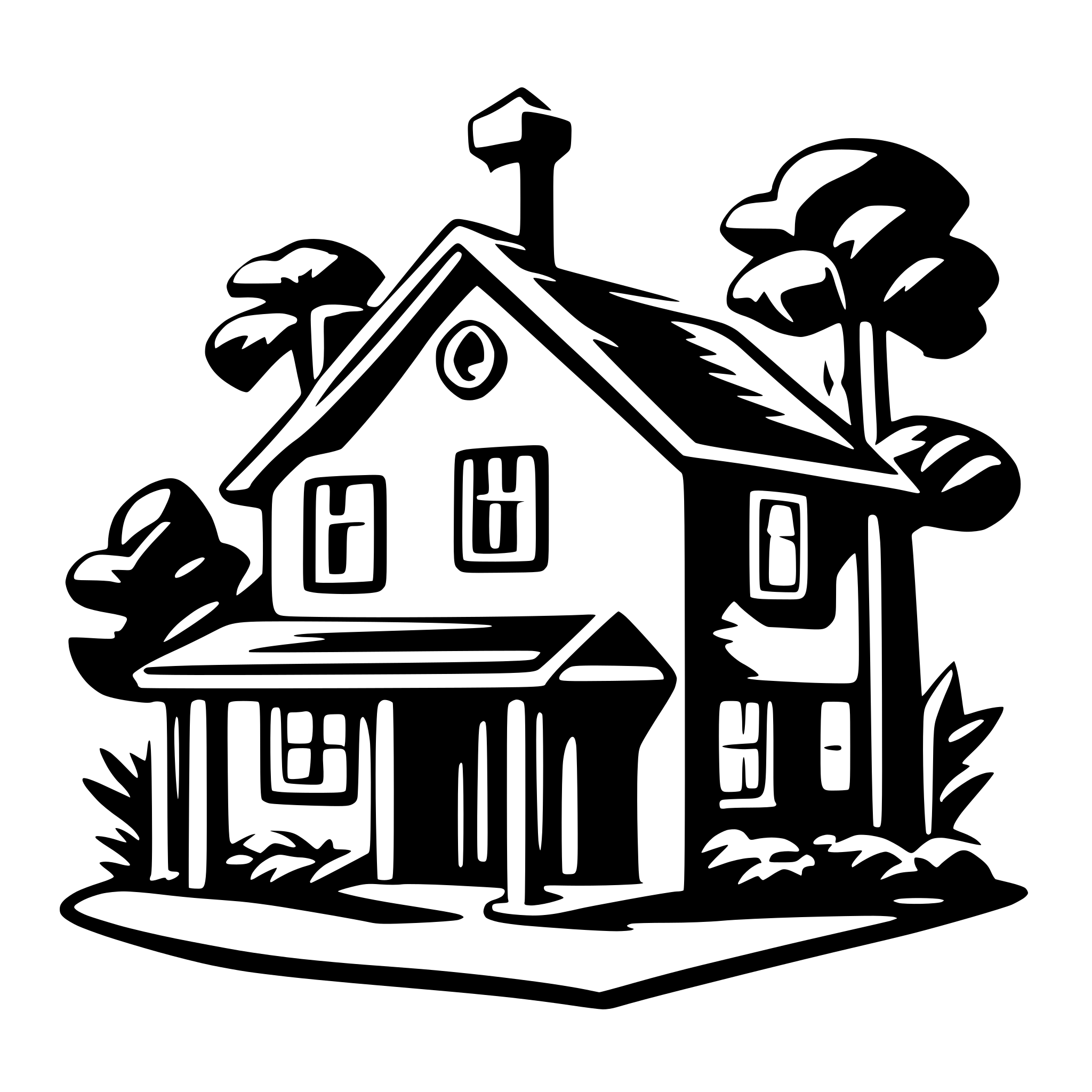 AI-generated SVG of 'home icon for portfolio'