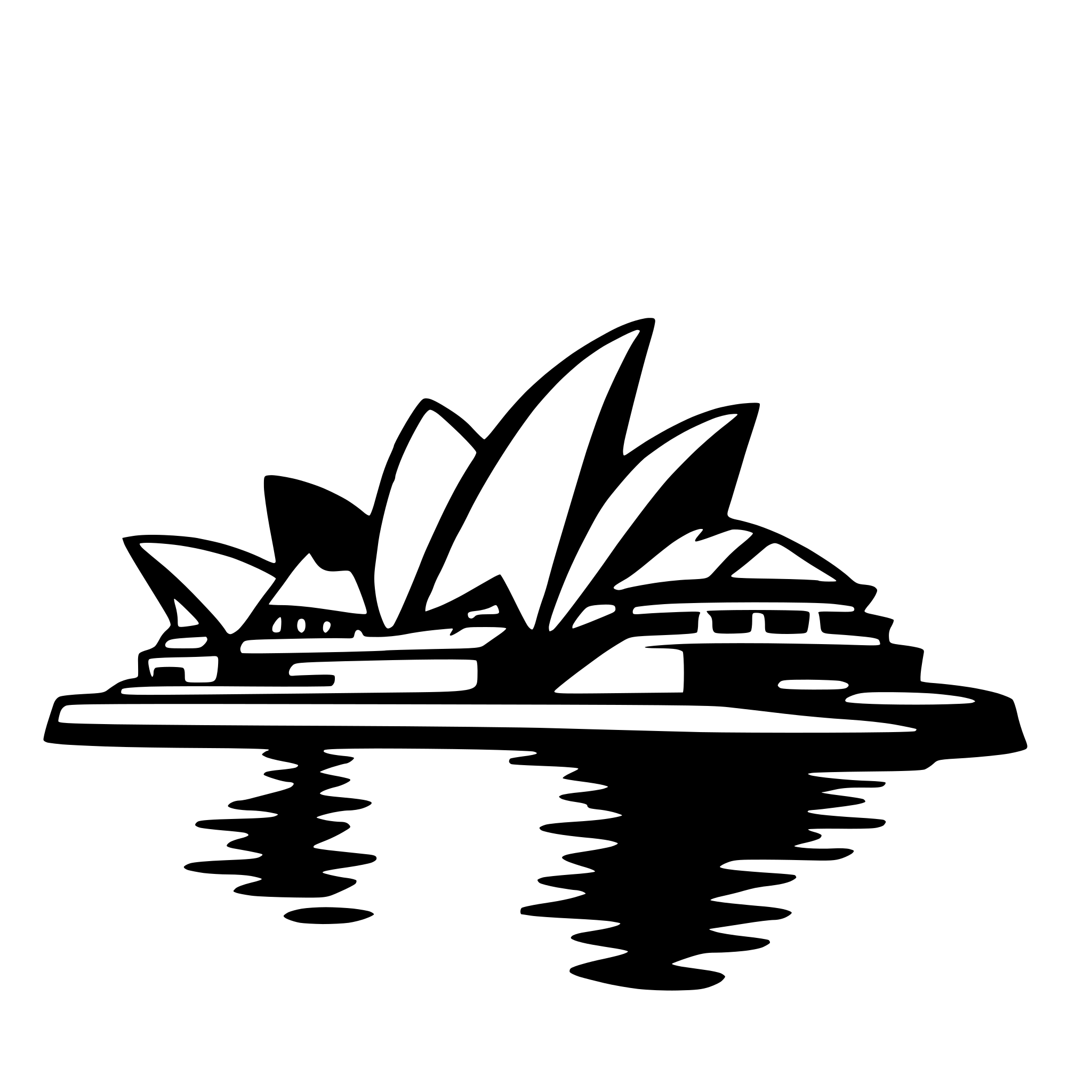 AI-generated SVG of a sydney opera house