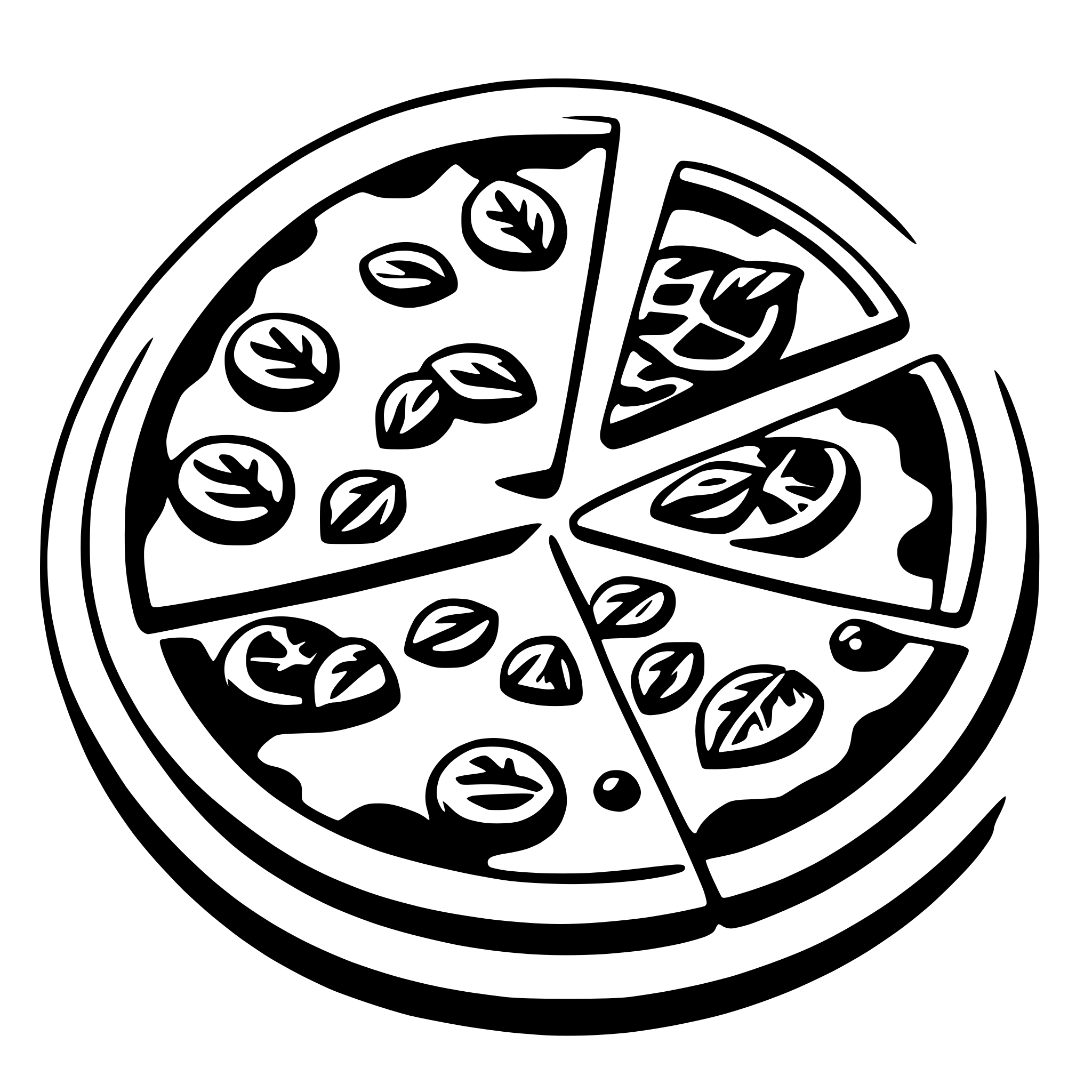AI-generated SVG of 'pizza'